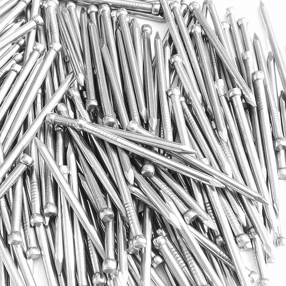 Bright Lost Head Nails 50mm x 3mm. 450g Pack .(Approx 165 Nails) Free UK Standard DELIVERY