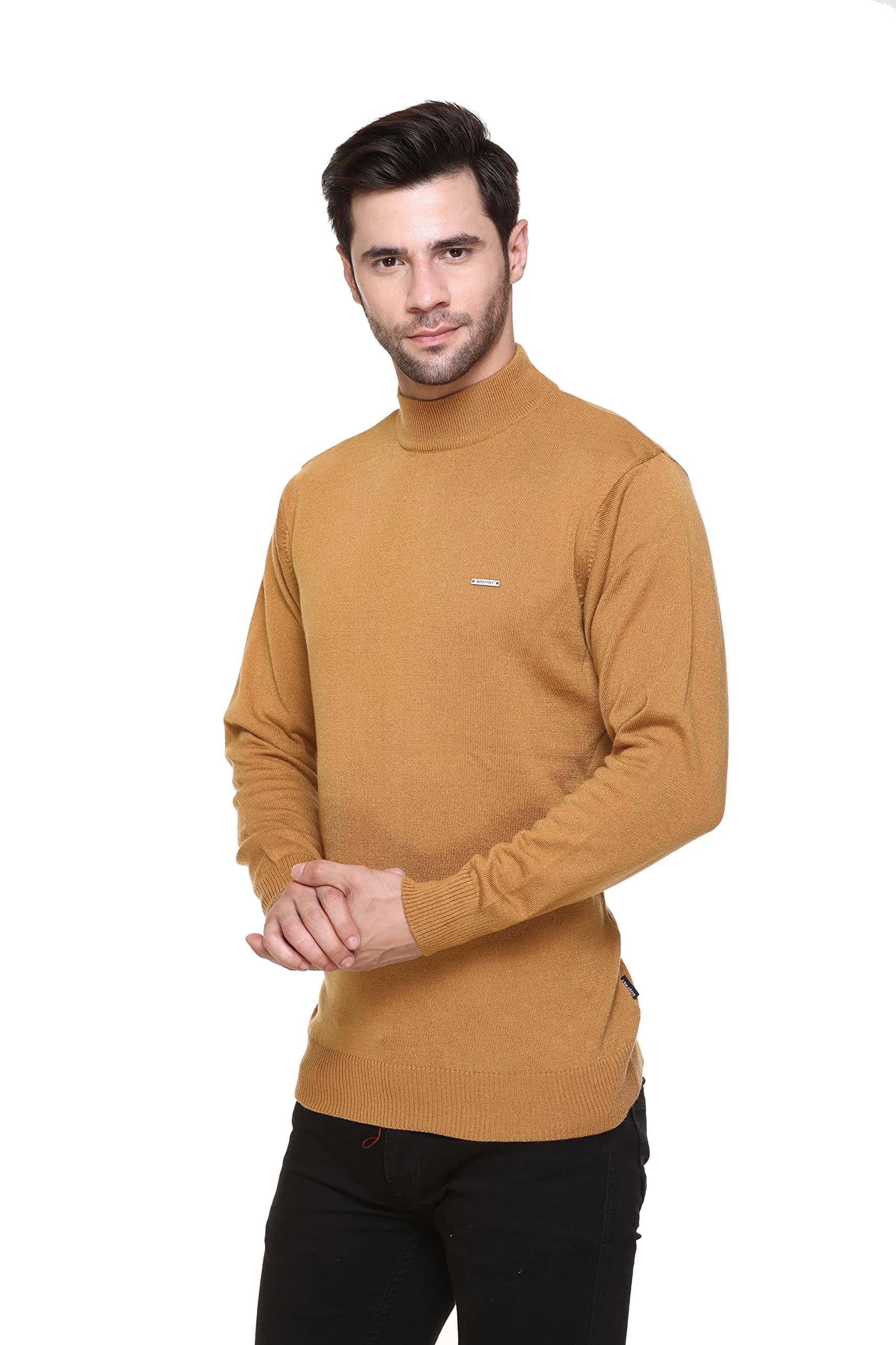 GODFREY Winter Woolen Turtle Neck Sweater for Men