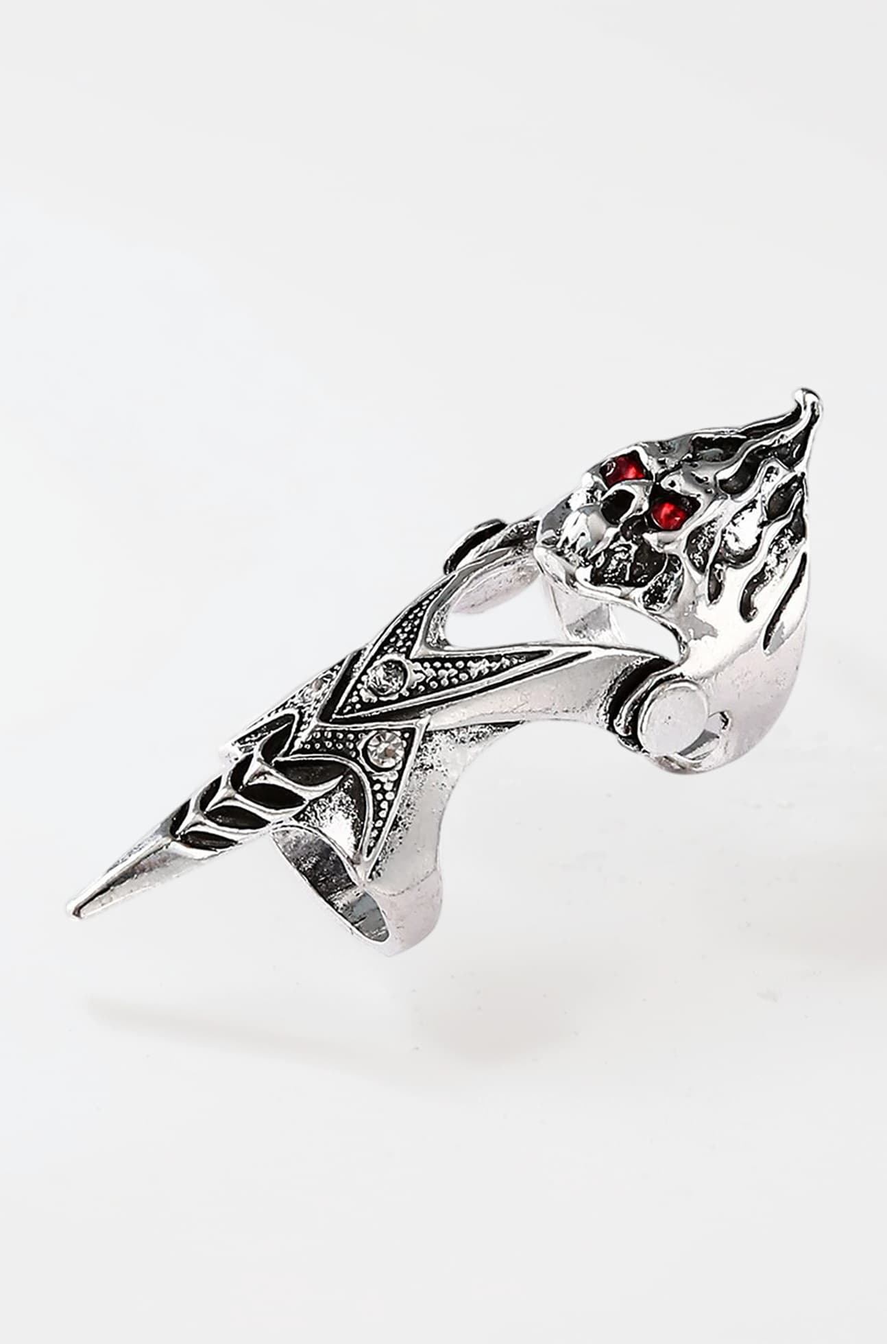 THE MEN THING Innovative Knuckle Full Finger Ring Collections | Adjustable Knuckle Joint Full Finger Ring for Men & Boys