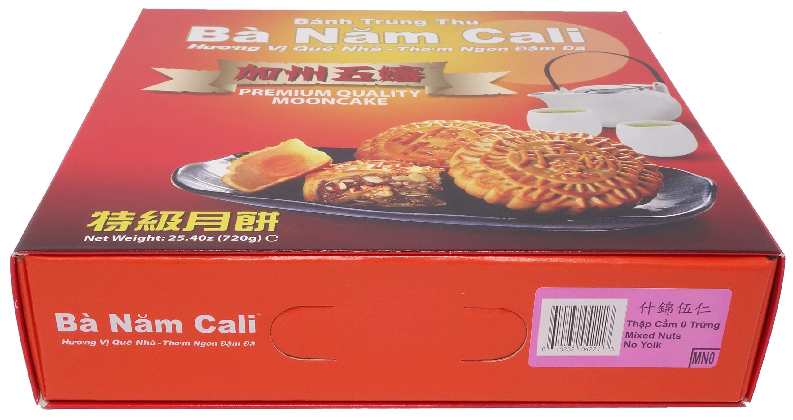 Ba Nam Cali Mooncake - Mixed Nuts (0 Yolk)