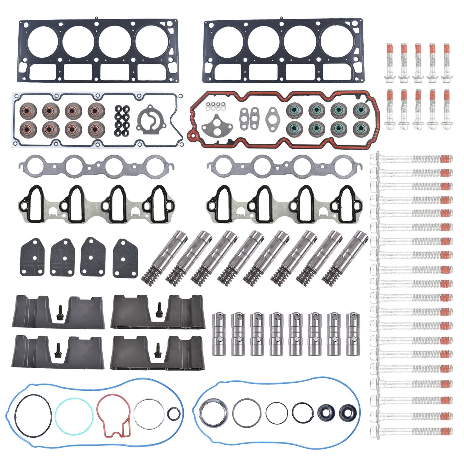 AFM DOD Lifters Replacement Kit with Head Gaskets, Bolts for 2007-2013 Chevy Silverado 1500 Suburban Tahoe GMC Sierra Yukon 5.3L
