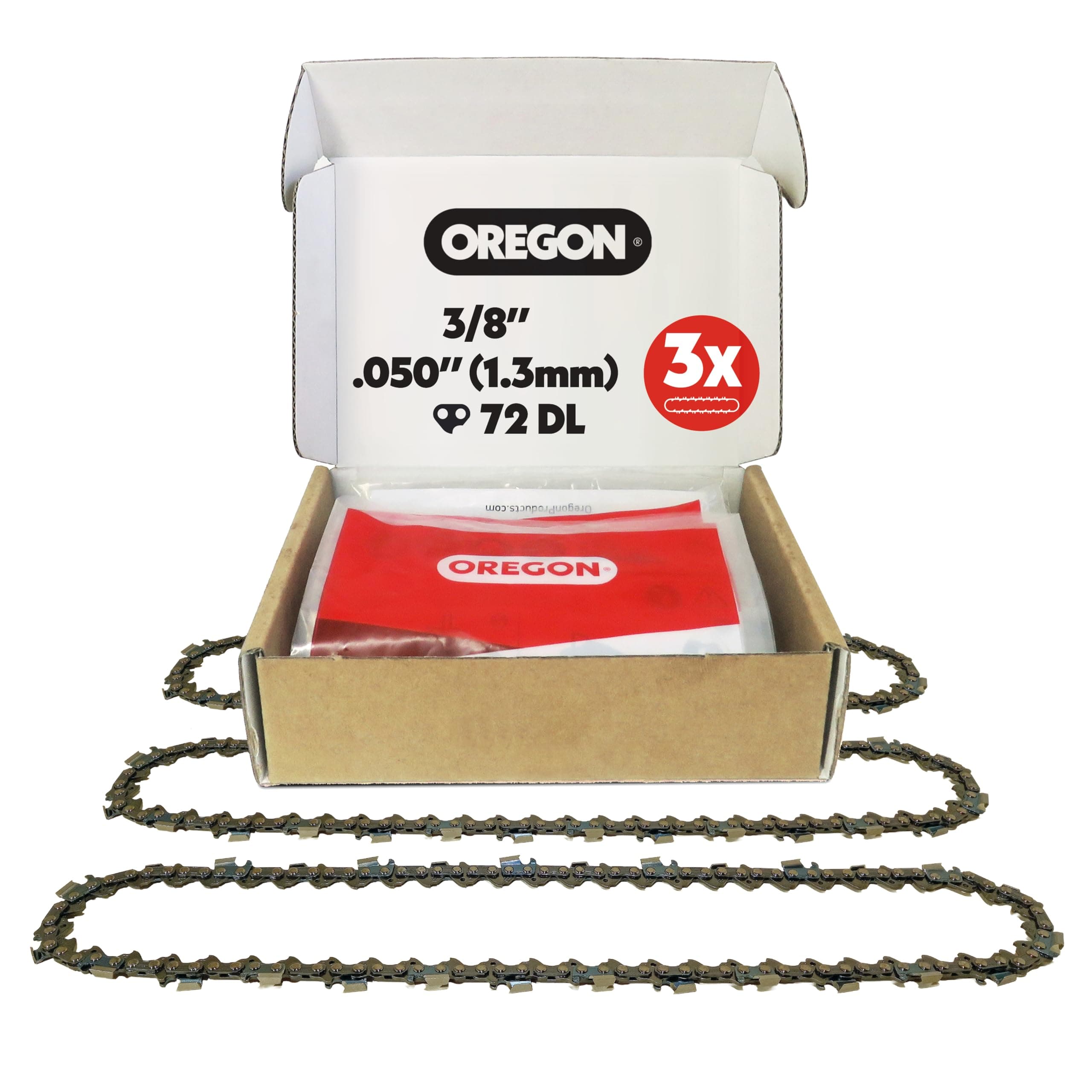 Oregon E72X3 Saw Chain, Gray