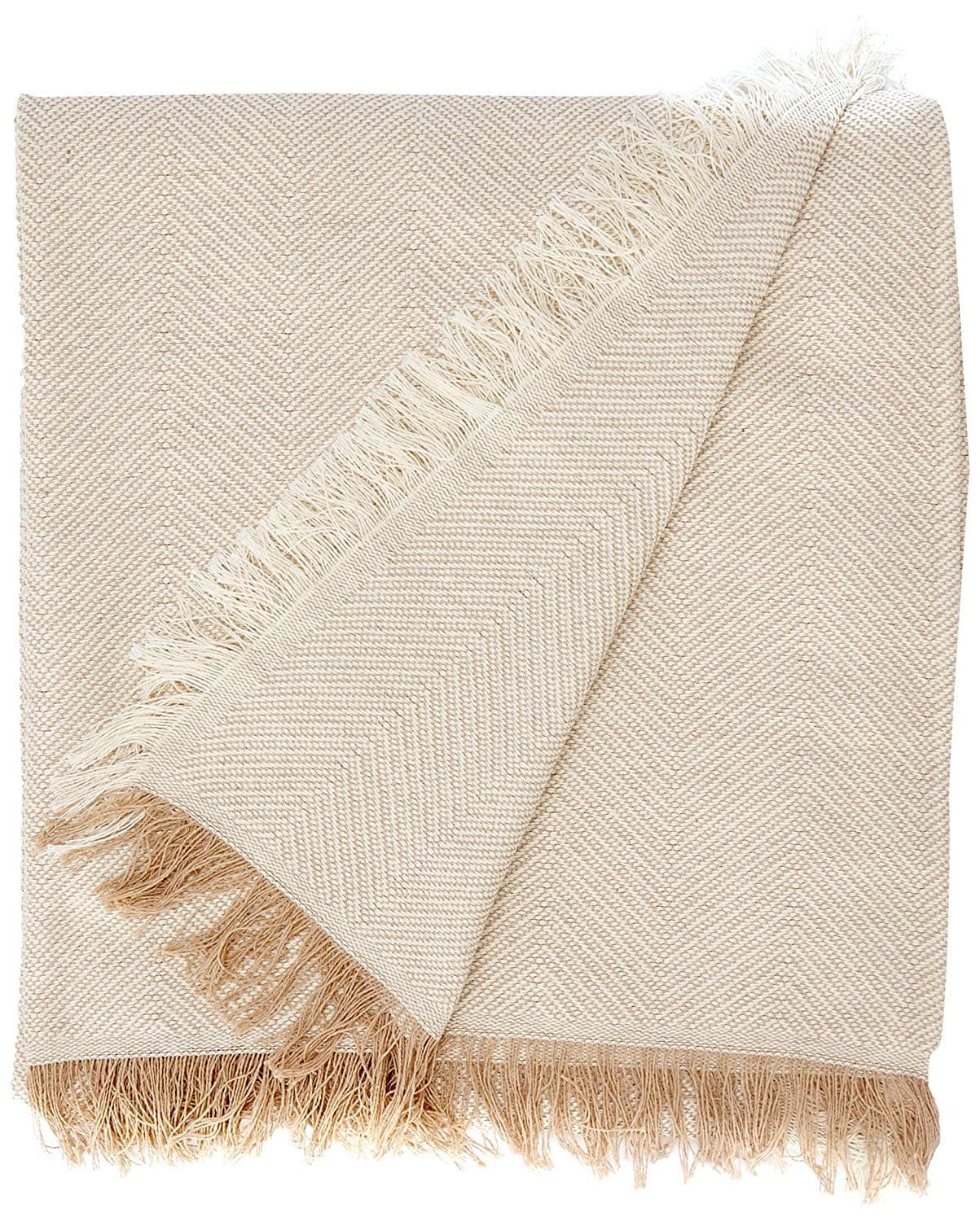 Martina Home, Espiga Multi-Purpose Plaid Bed Throw, 180 x 260 cm, Beige (Crudo Beige)