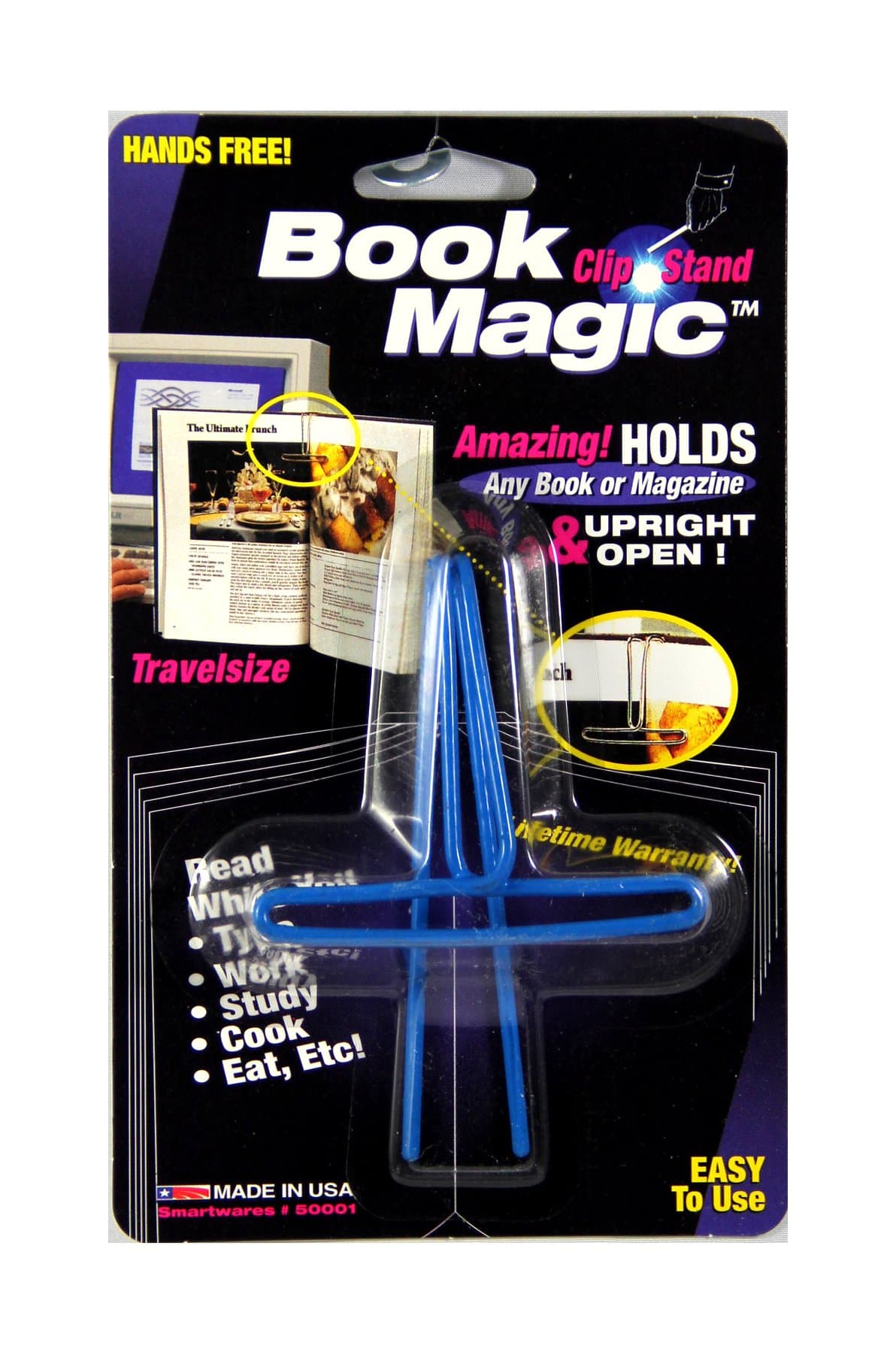 Book Magic Bookstand & Clip, Blue