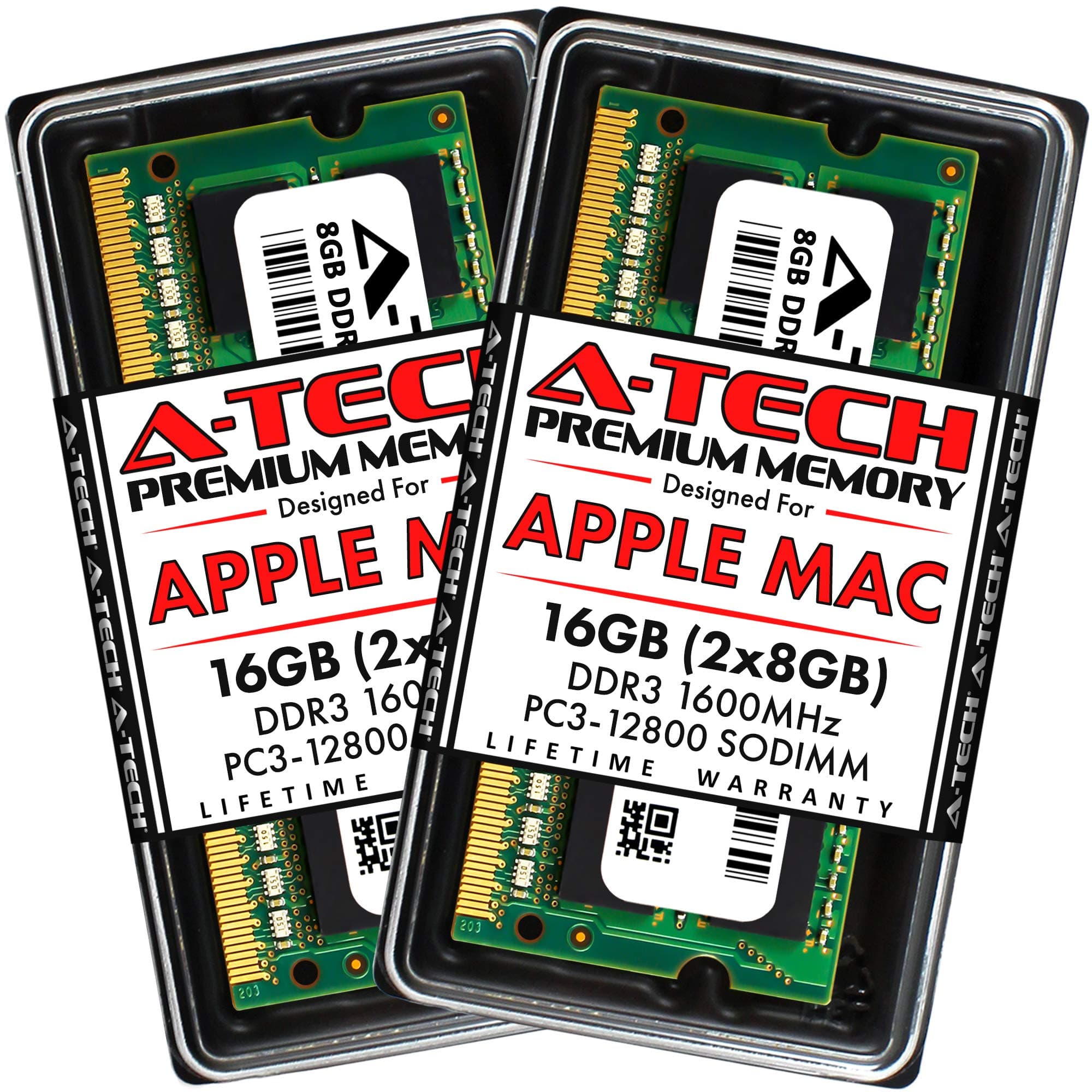A-TECH for Apple 16GB Memory Ram Kit 2x 8GB PC3-12800 1600MHz Macbook Pro 13-inch/15-inch Mid 2012 iMac 21.5 inch Late 2012 Early Late 2013 Late 2014 Mid 2015 Mac Mini Late 2012 MD634G/A ME167G/A
