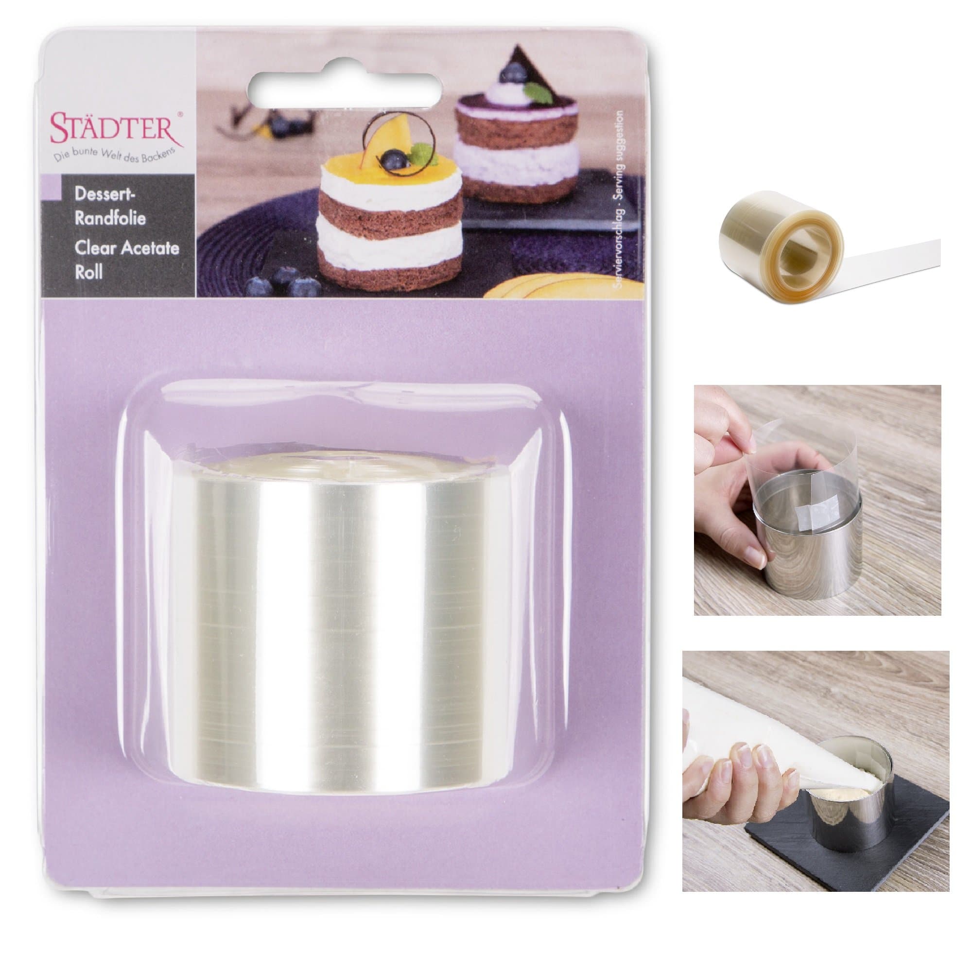 Städter Dessert Trim Protector Approx. 5.5 cm x 20 m, Clear, 200 x 5.5 x 5.5 cm