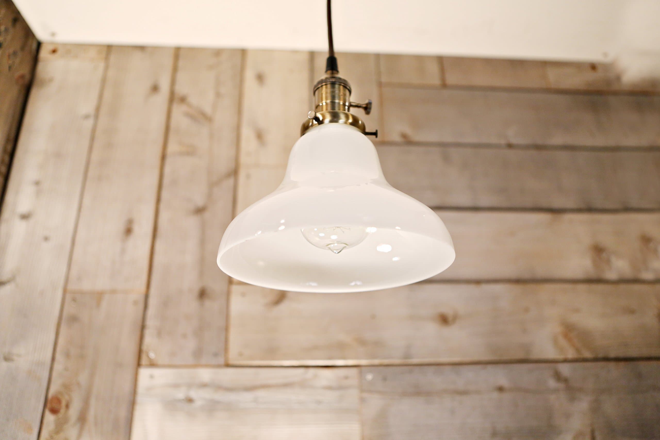 Pendant Light - Opal Open Shade - 8 Inch