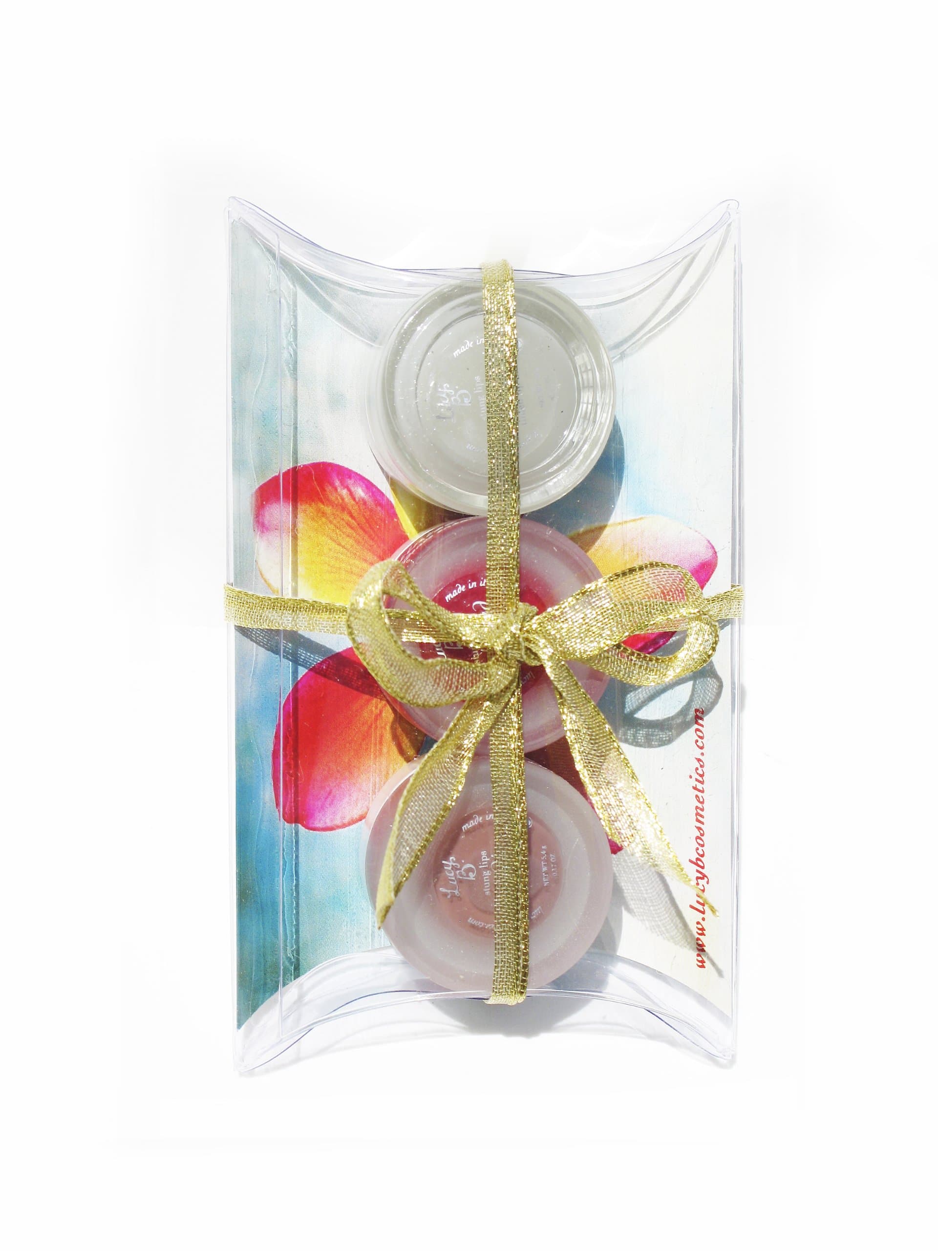 Lucy B Tinted Lip Balm: Nudie, Lemonade and Ruby Red