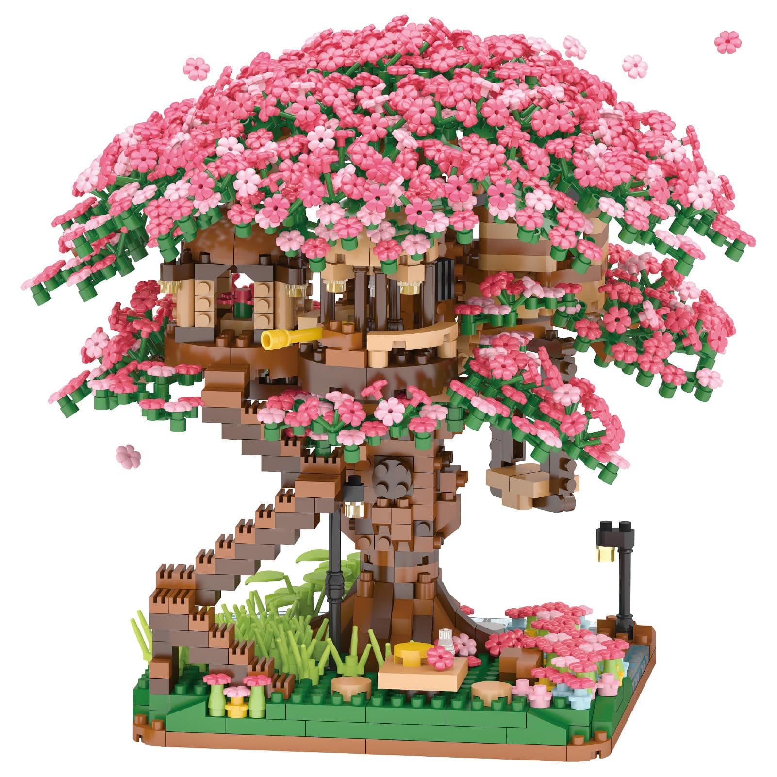 Sakura Tree House Building Blocks Kit