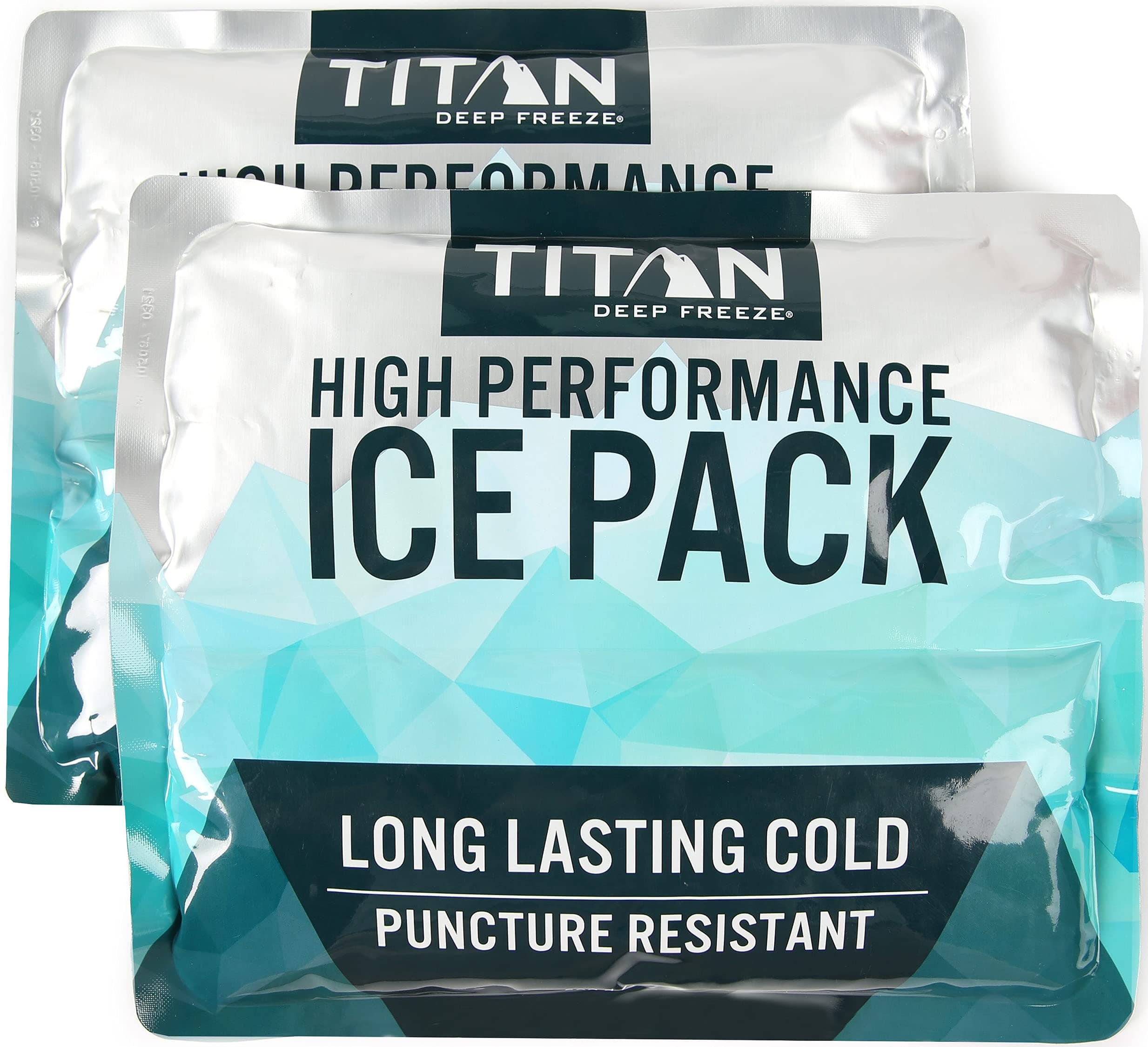 Arctic Zone Titan Deep Freeze Ice Packs - (2 Pack) 600 Gram High Performance Ice Packs - Long Lasting, Puncture Resistant Cold Packs with Non-Toxic Gel