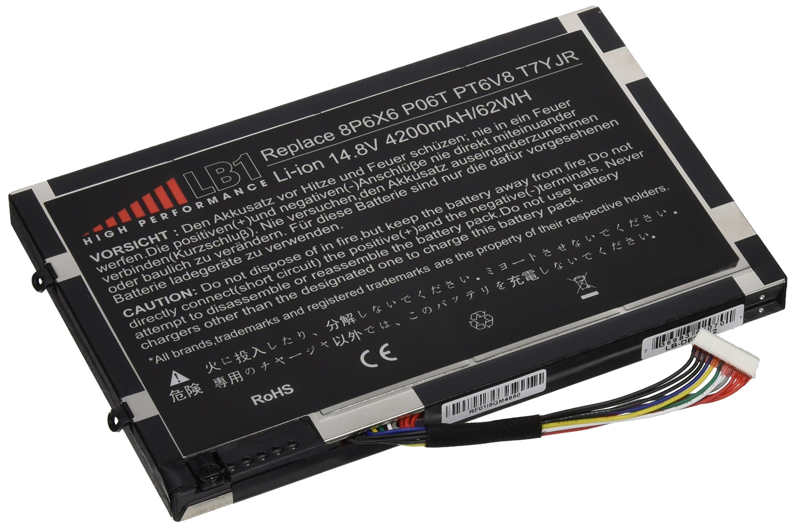 LB1 High Performance Battery for Dell PT6V8