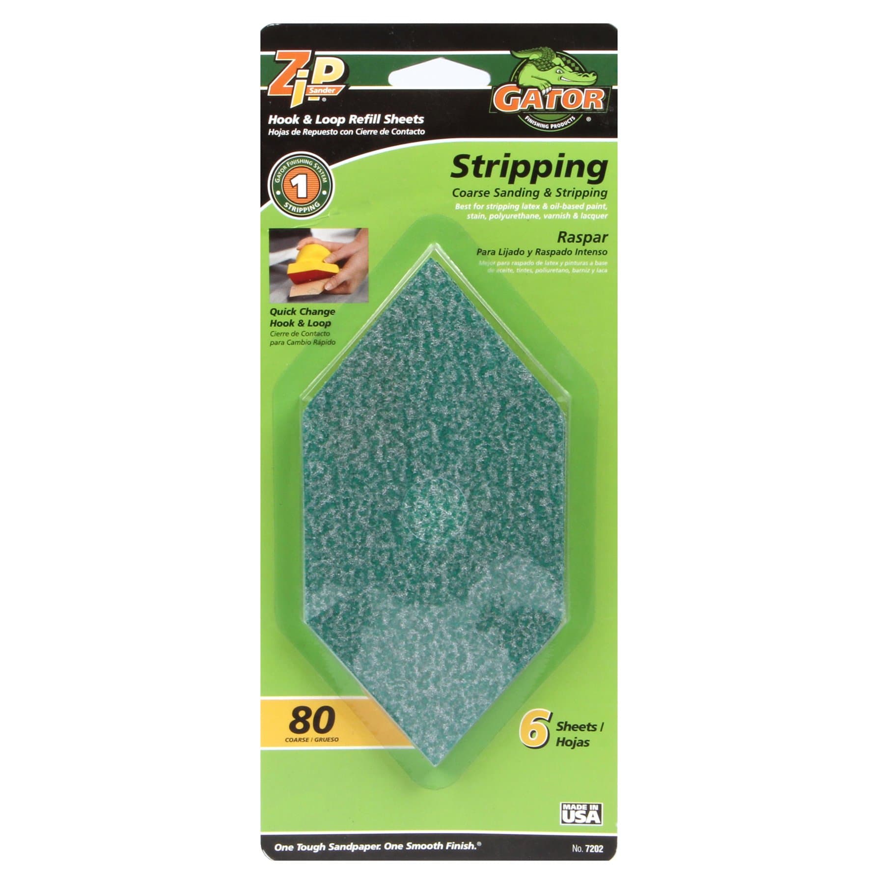 Ali Industries7202 80 Grit Sand Sheet, 6-Pack