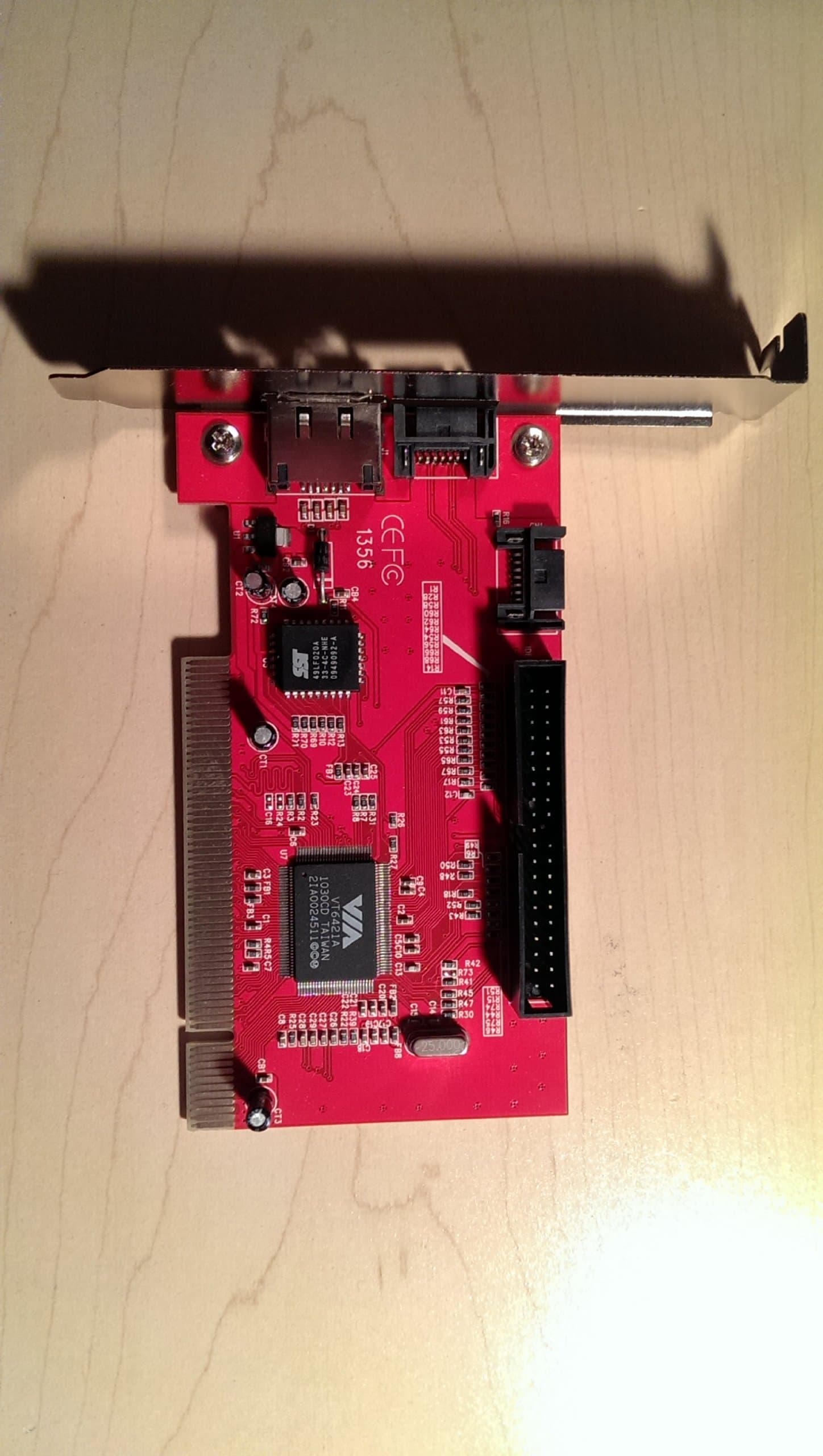 PPA Int'l 1356 Serial ATA 2 Port PCI Controller Card