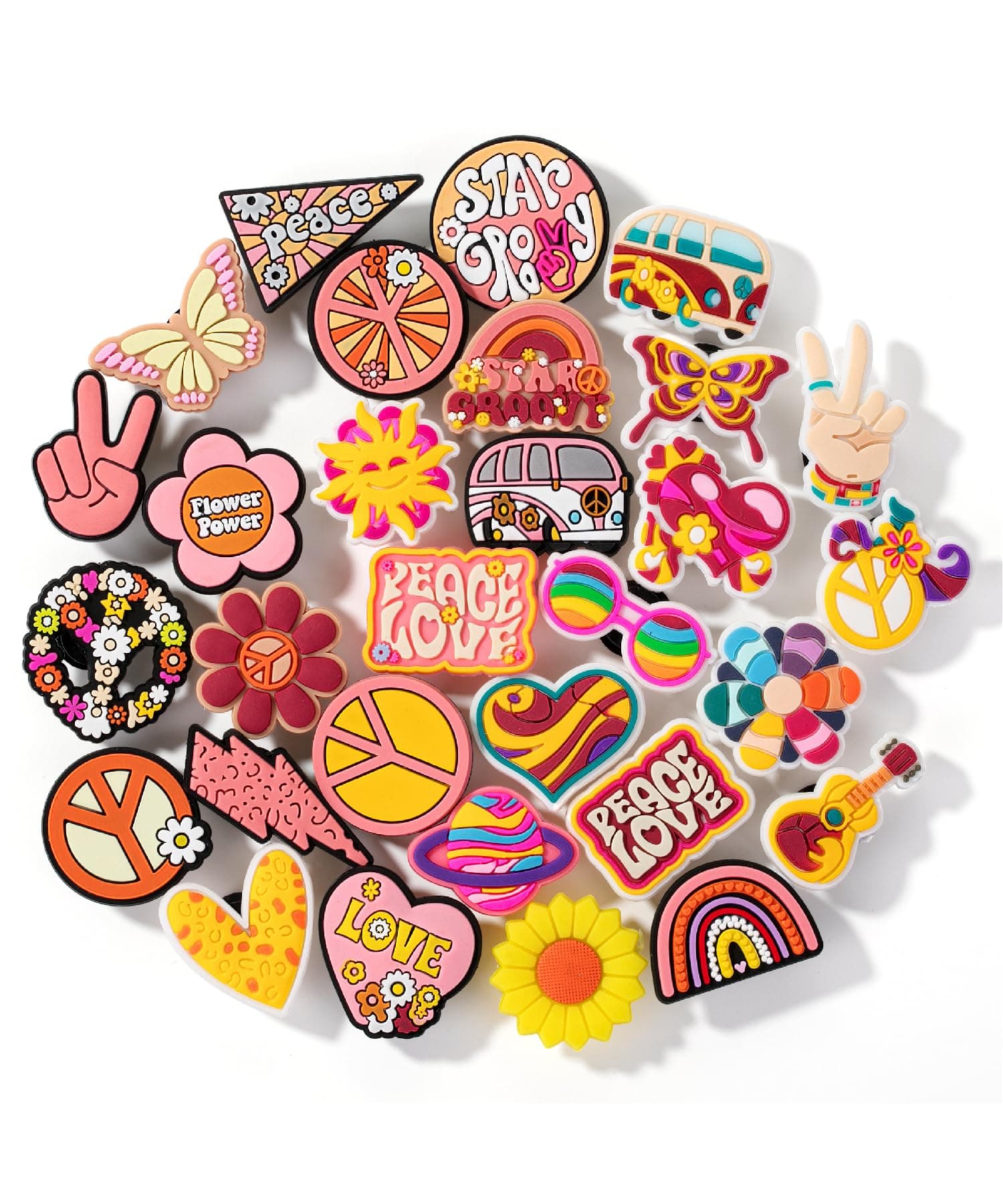 Mr. Pen- Different Charms, 30, 50, 60 Pcs, PVC Random Decoration Charms