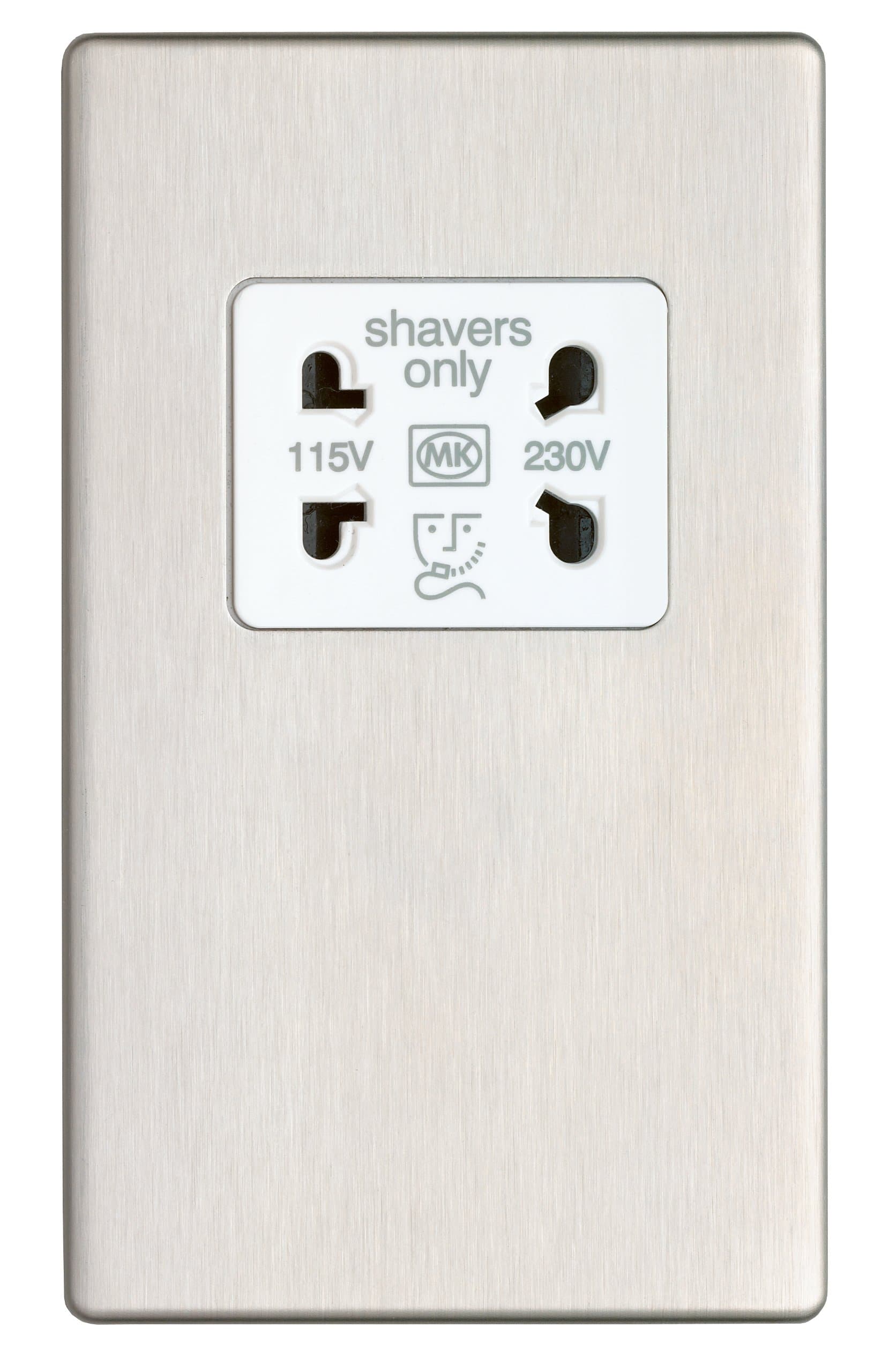 MK Aspect K24709 BSS W 230-Volt Input Shaver Socket