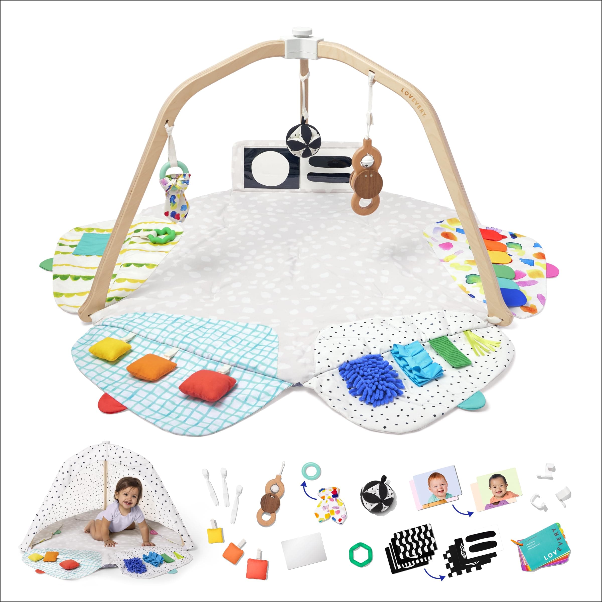 The Play Gym by ; Stage-Based Developmental Activity Gym & Play Mat for Baby to Toddler