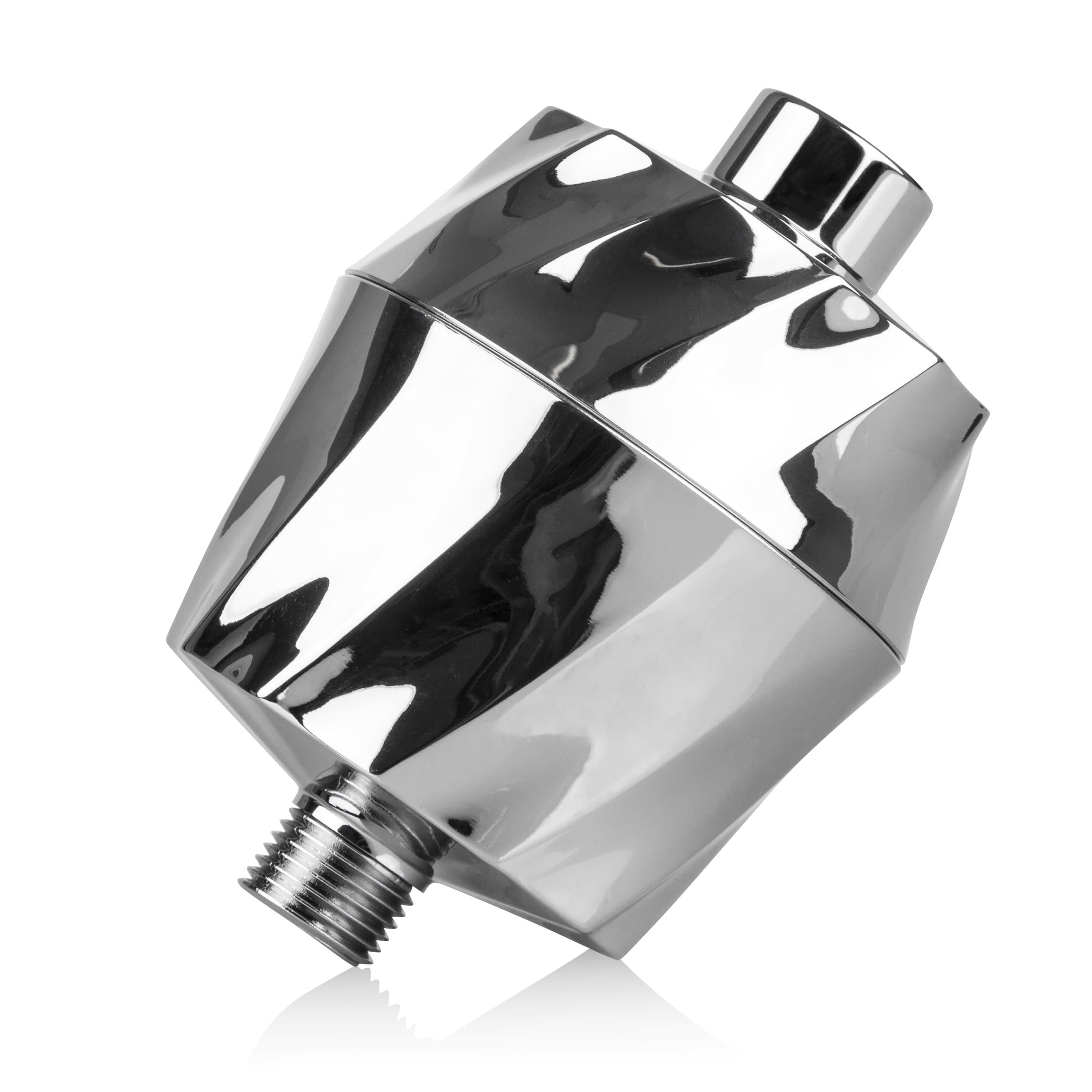 HD Revitalizing Shower Filter - Latest High Output Filtration. 2X Vitamin C, Minerals for Luscious Hair, Skin & Nails - KDF/CS/VC for Reduced Chlorine, Sediment & Metals - Chrome (SF400)