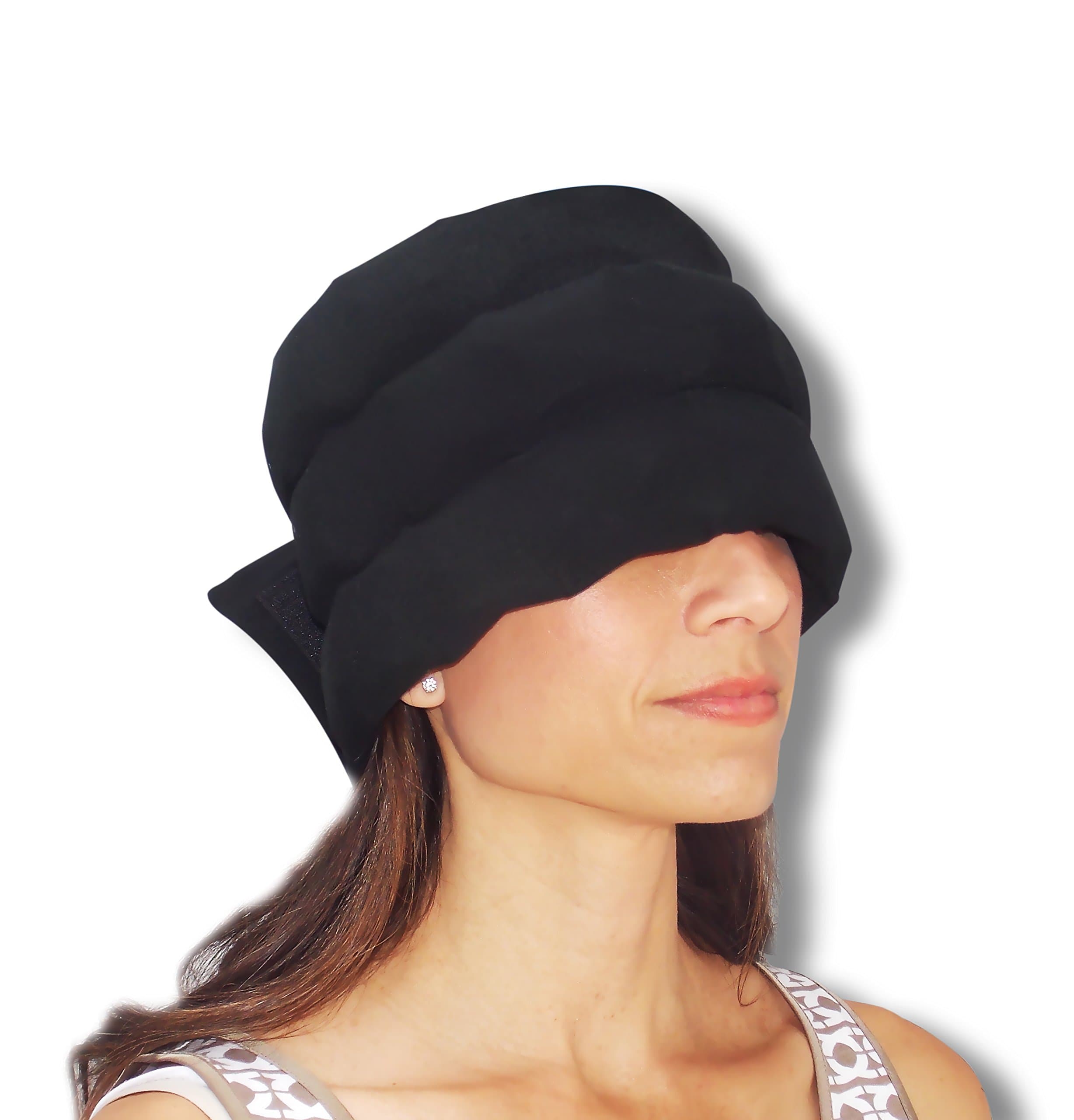 Headache Hat: 2 Pack Wearable Ice Pack for Migraines and Headaches targeted ice Compression on Pain Points