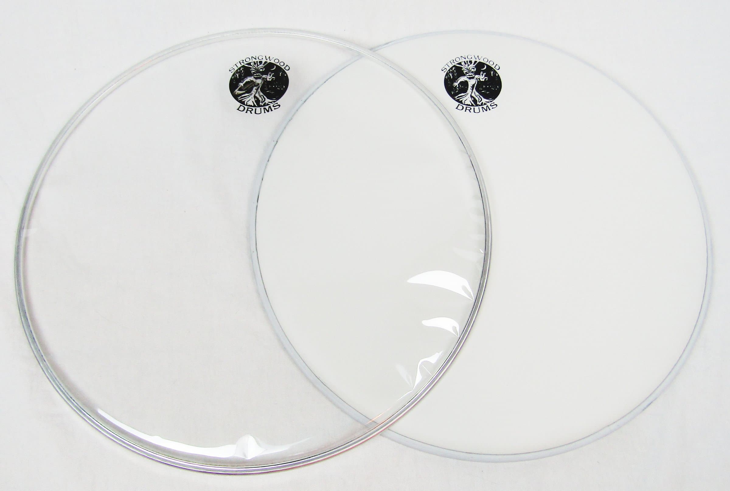 14" White Coated w/ 14" Clear Thin Snare Side Snare Drum Skin Pack