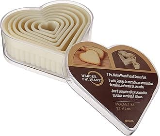 Mercer Culinary 9-Piece Round Fluted Nylon Cutter Set Off-White M35506