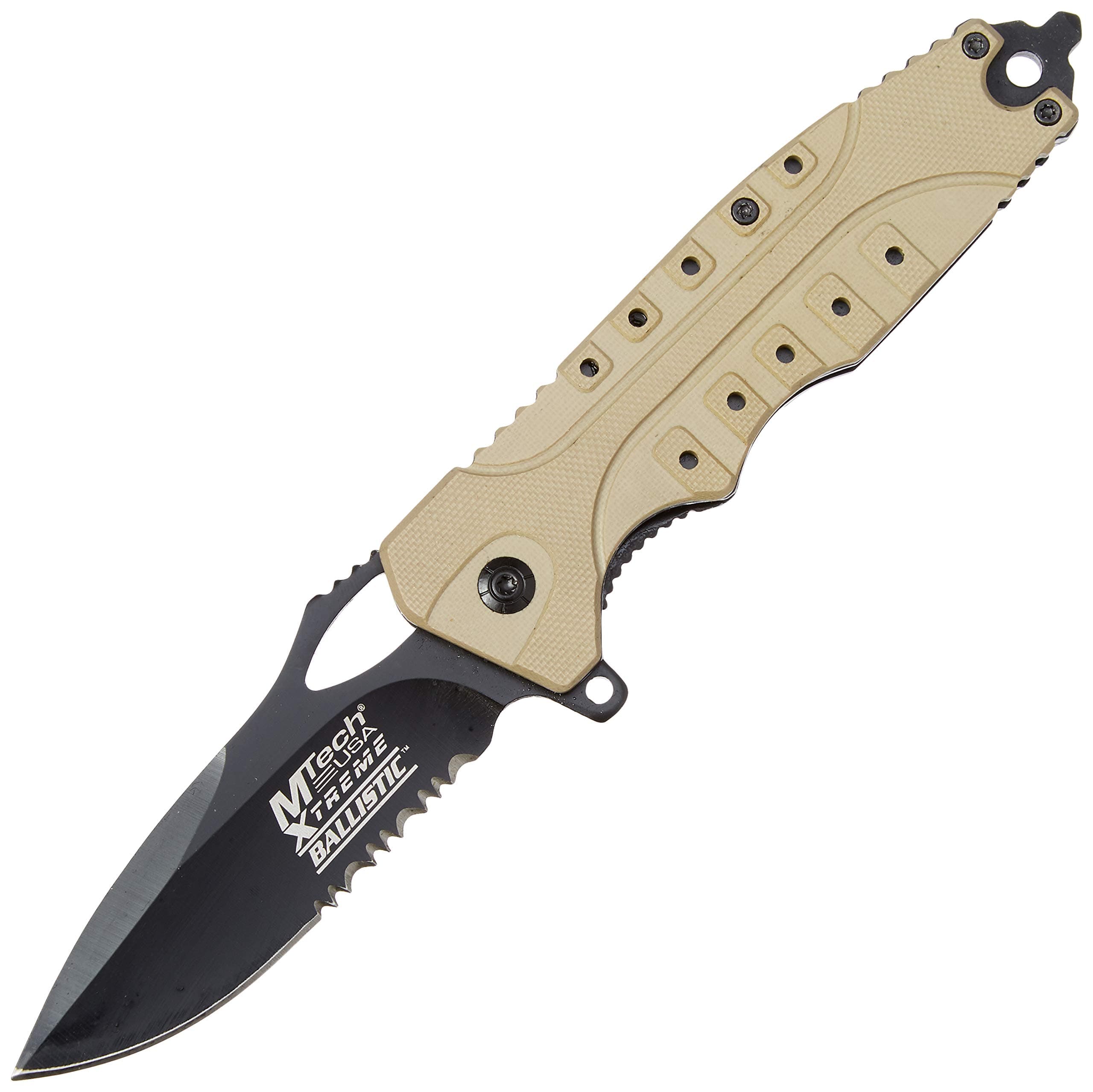 MTech USA Xtreme MX-A809TN Spring Assisted Folding Knife, 4.75-Inch Closed