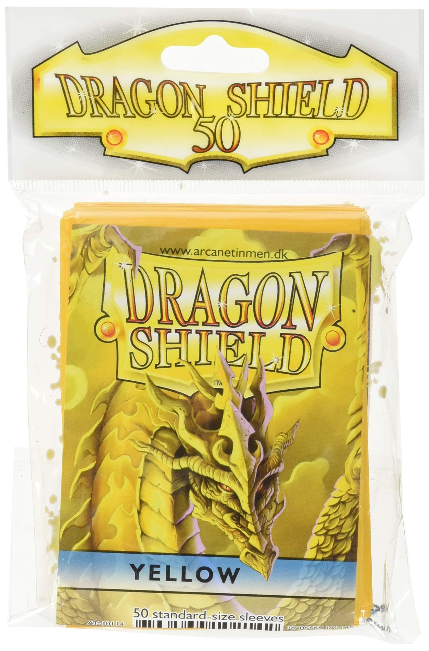 Dragon Shield Sleeves: 50Ct Card Game, Yellow