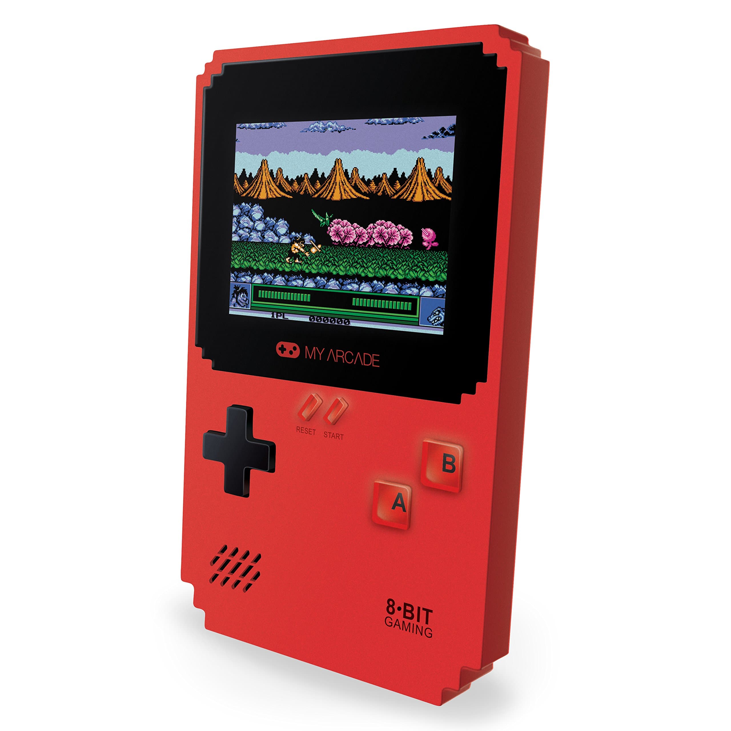 Data East Pixel Classic Portable Game System (Includes 300 Classic Games) (Electronic Games), Red