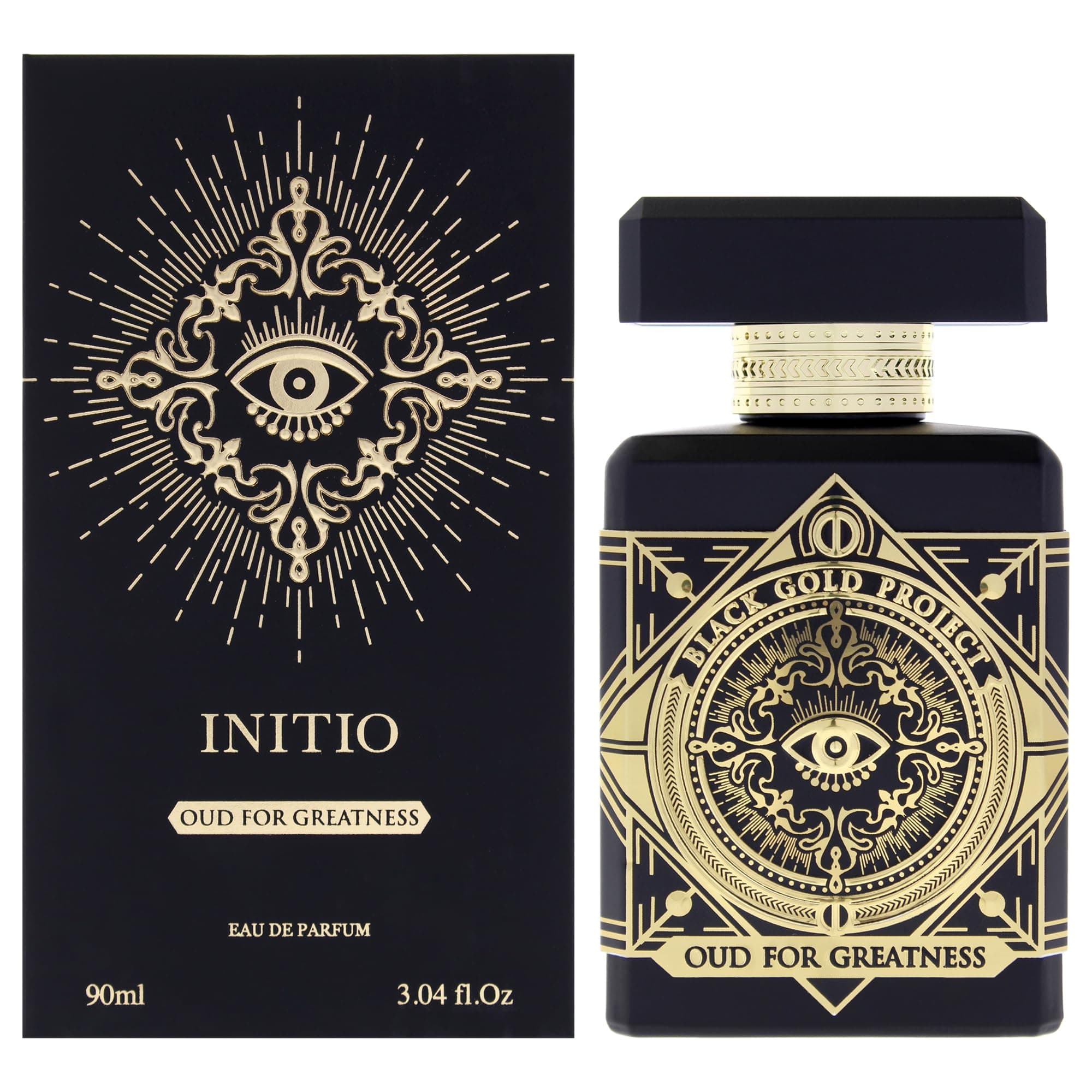 INITIO PARFUMS PRIVÉS - Oud for Greatness - 3.04 Fl Oz - Eau De Parfum Unisex - Main notes Natural Oud Wood, Agarwood Oil, Lavender, Saffron, Patchouli, Musk - 90ml