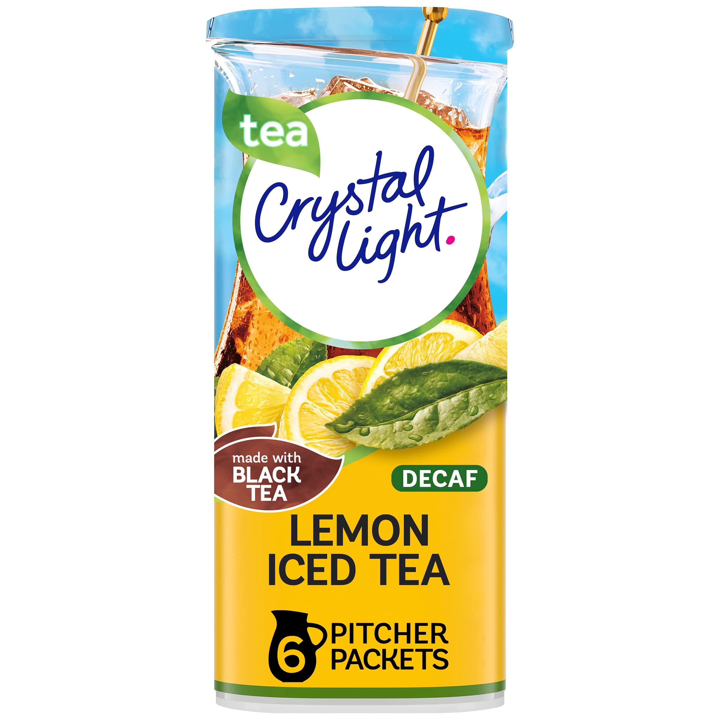 Crystal LightDecaffeinated Lemon Iced Tea Drink Mix (6 Pitcher Packets)