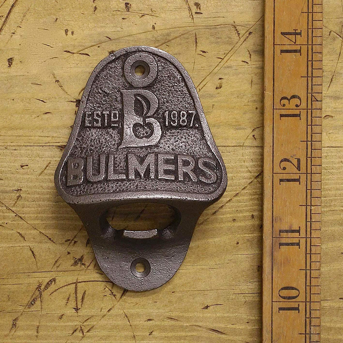 Hardware for You LTD BULMERS Wall Mounted CAST Iron Bottle Opener Fixing Screws Supplied