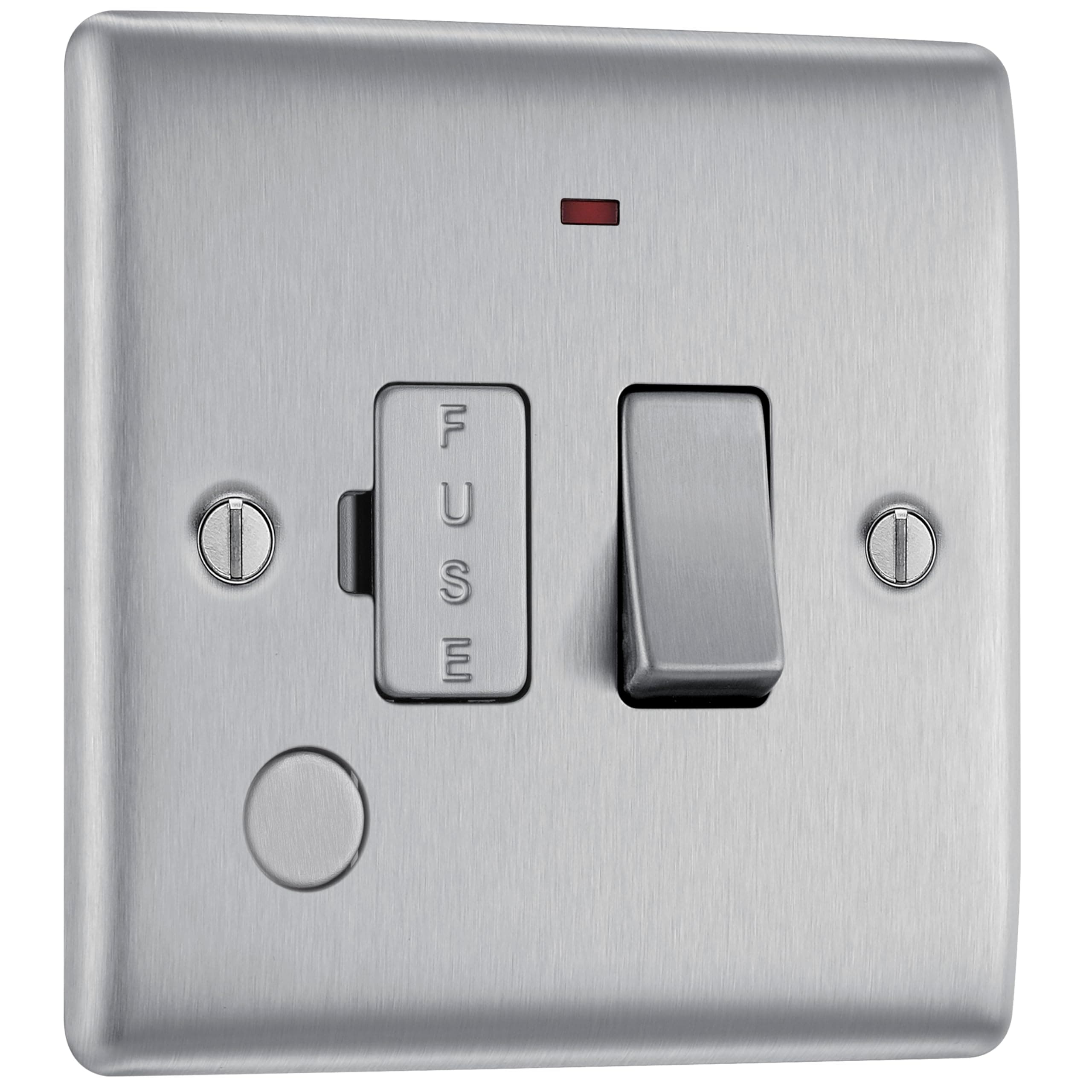 BG Electrical Switched Fused Connection Unit with Neon Indicator and Cable Ou...