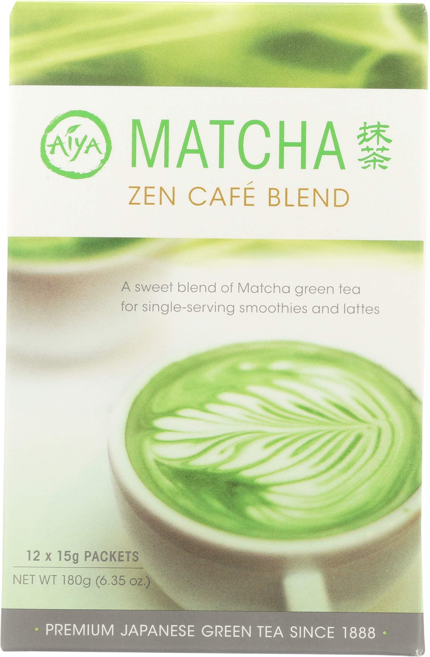 Aiya, Tea Stick Matcha Zen Cafe, 12 Count