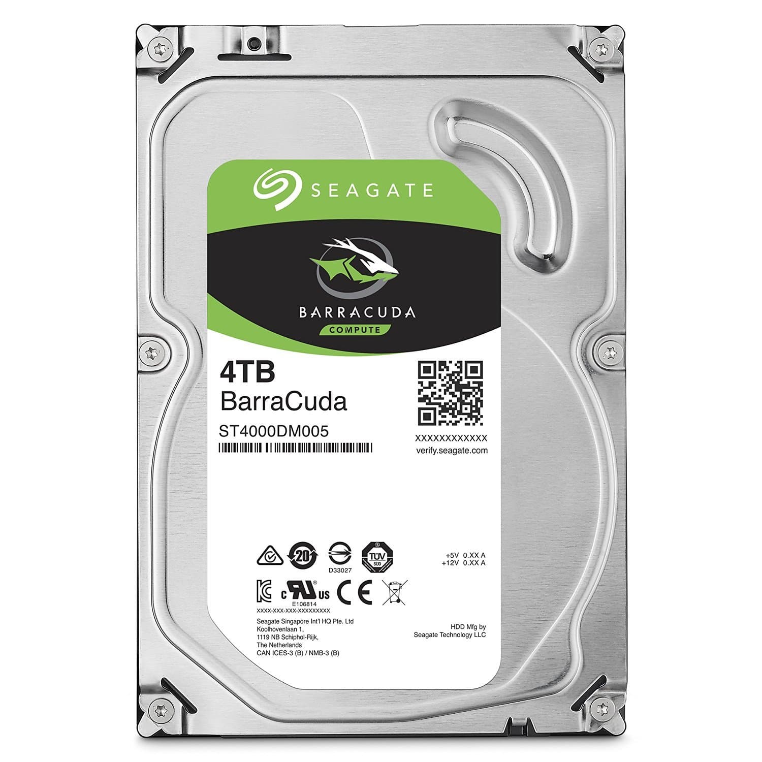 BarraCuda 4 TB 3.5 inch Internal Hard Drive (64 MB Cache SATA 6 GB/s up to 180 MB/s)