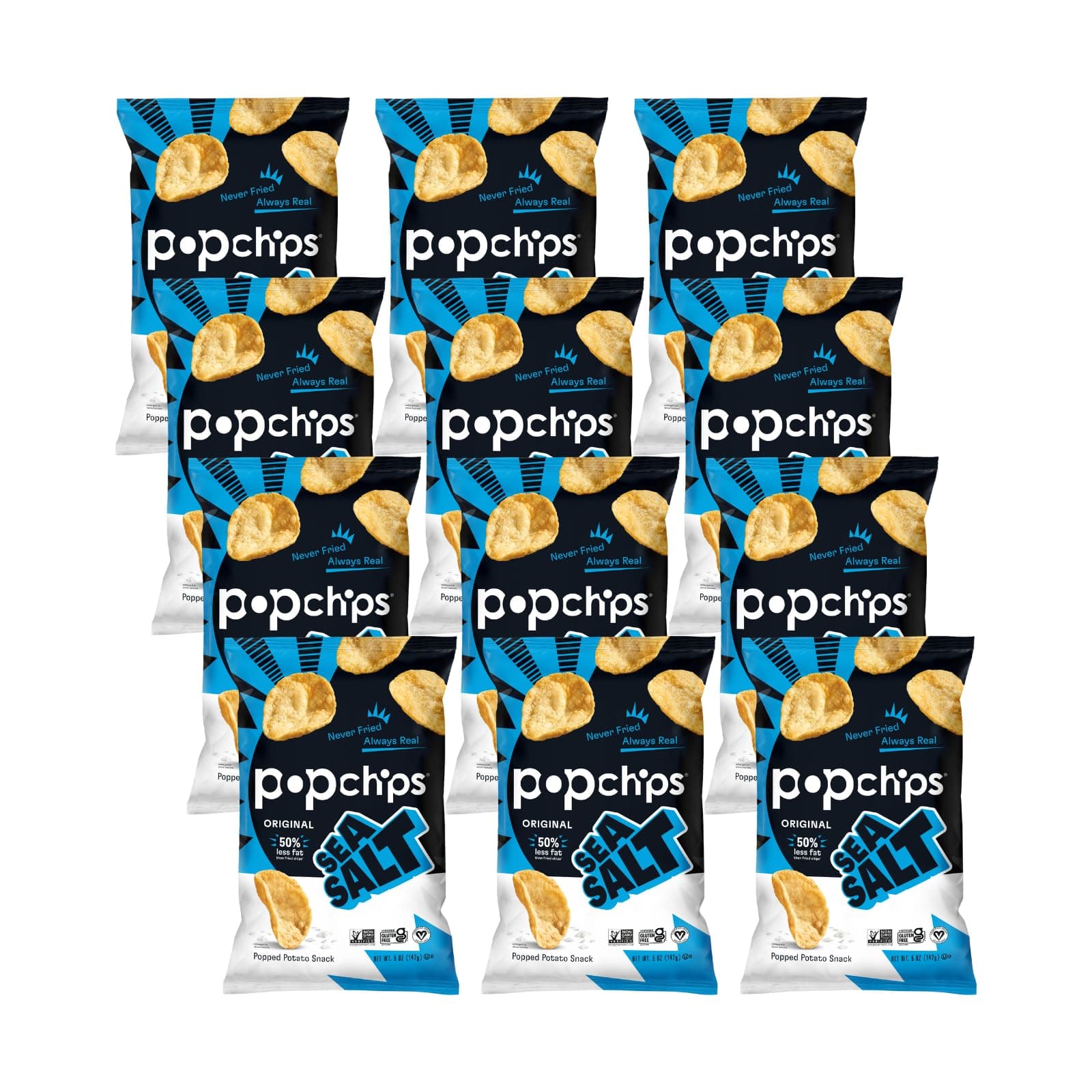 Popchips, Original, Sea Salt, 5 Ounce