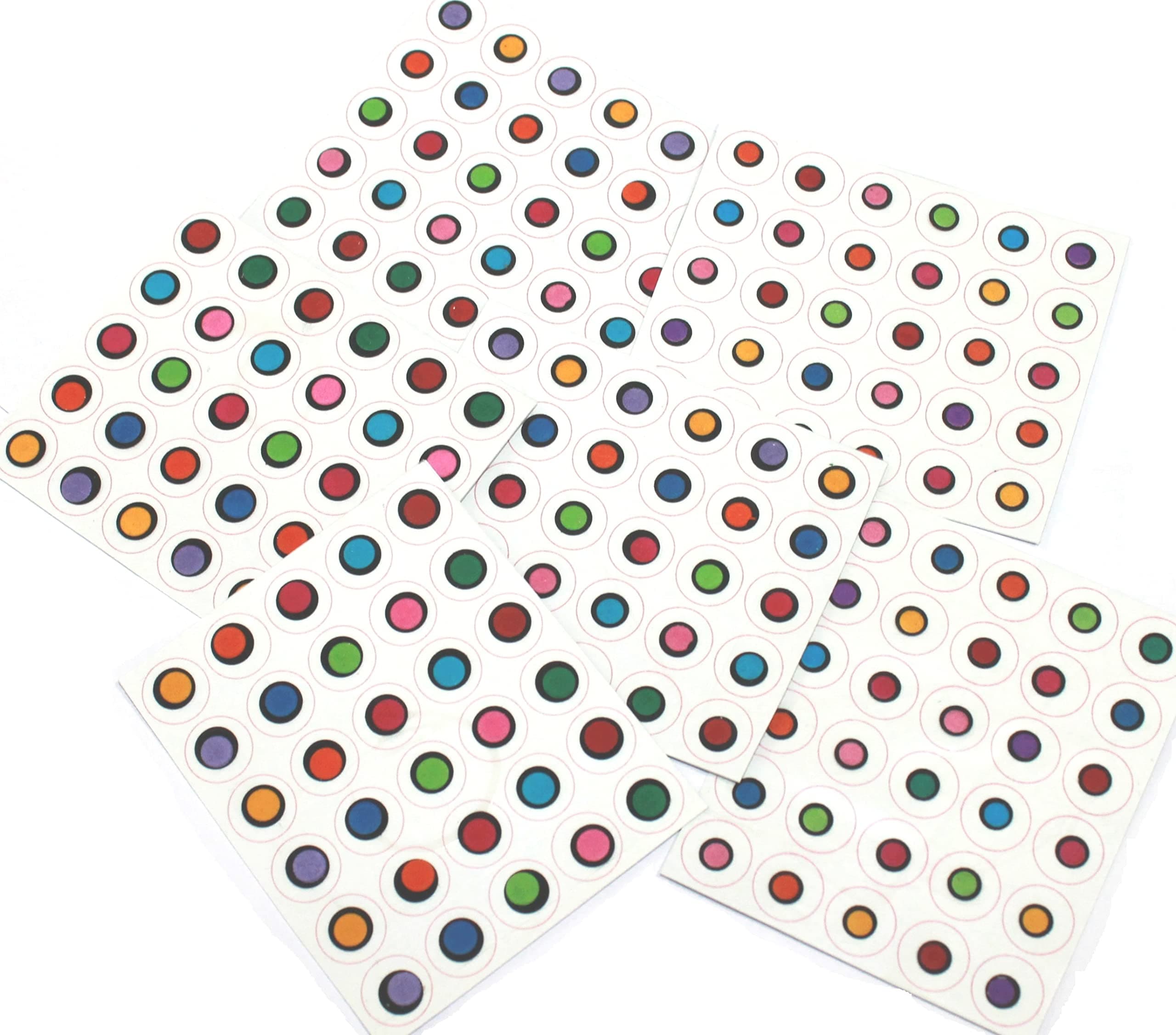 IS4A Bindi Indian Small Round Circle Premium Bindi 180 Count Assorted Multi Color and Multi Size Indian Daily Use Forehead Bindi Round Dot Tattoo Body Art Sticker