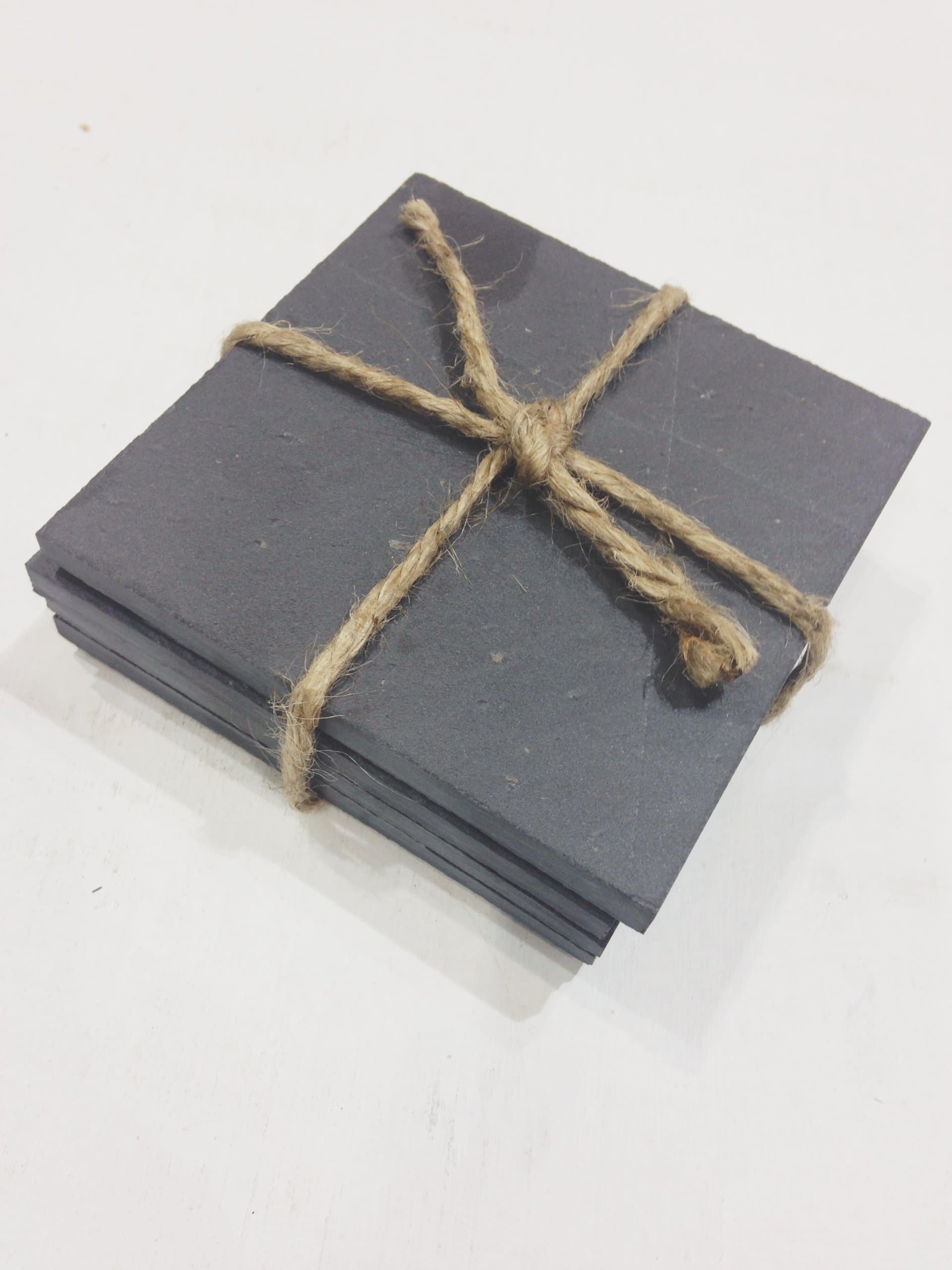 Top Shelf Living - 4" X 4" Slate Coasters