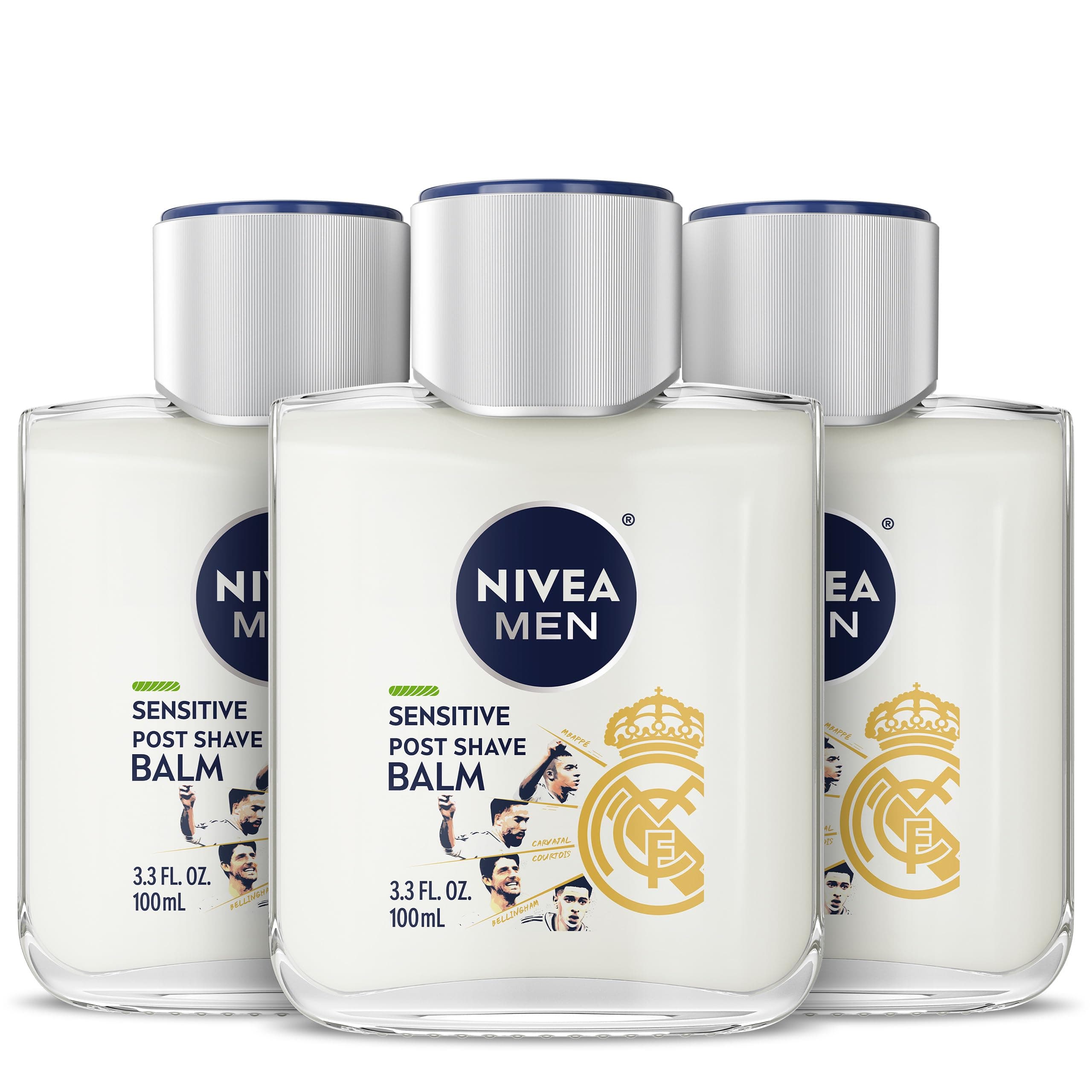 NIVEA Men Sensitive Post Shave Balm 3.3 Fluid Ounce (Pack of 3)