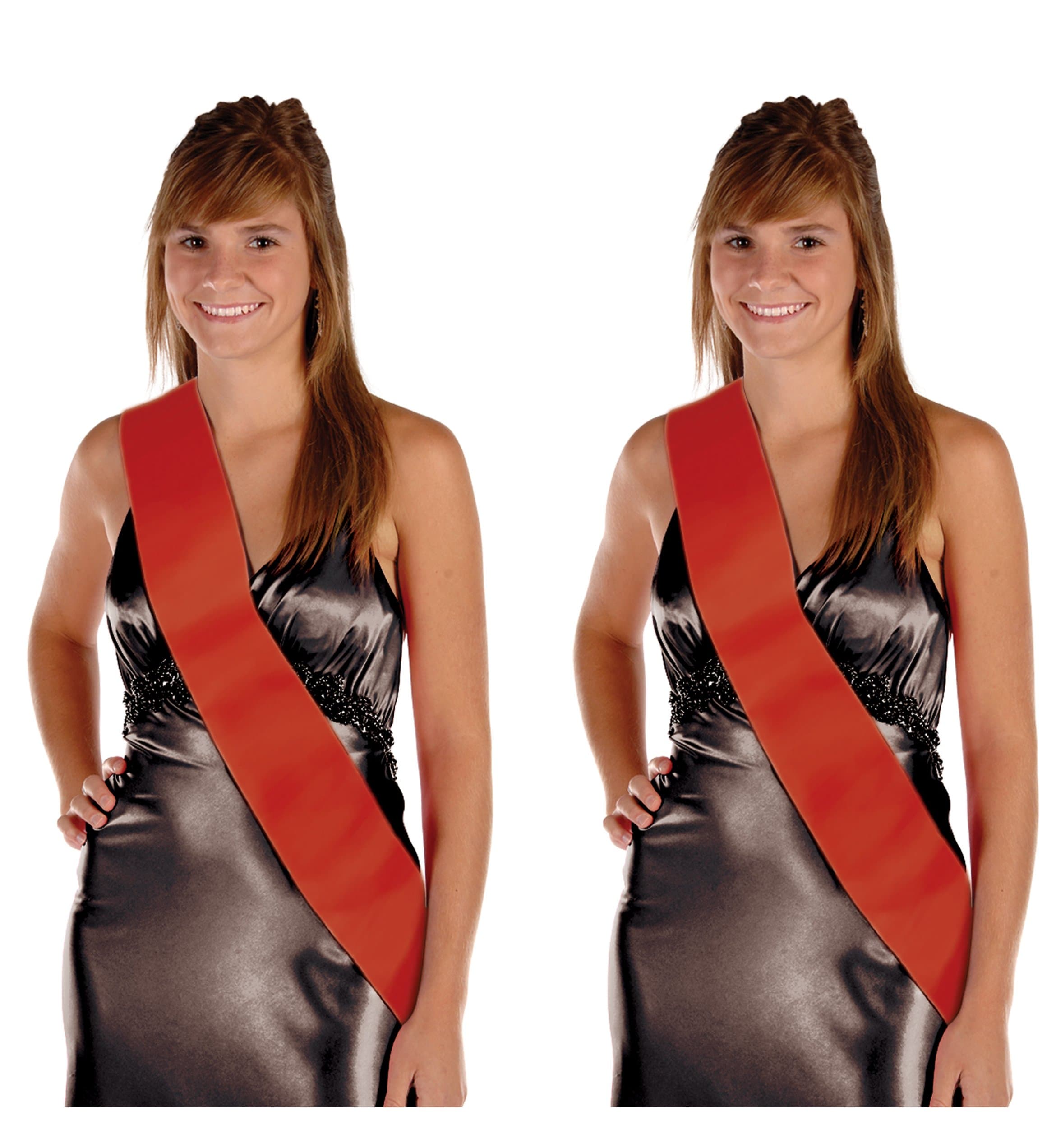 Beistlered satin sash, One Size