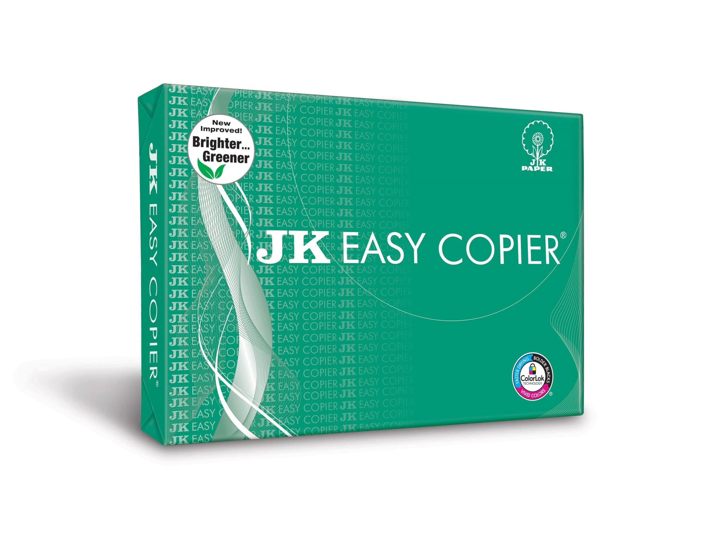 JK Easy Copier Paper | A4 Size | 70 GSM | 500 Sheets | White Paper 1 Ream | For Laserjet & Inkjet Printer | Fast Drying | Both Side Print | Eco Friendly | ColorLok (Pack of 1) | One Ream