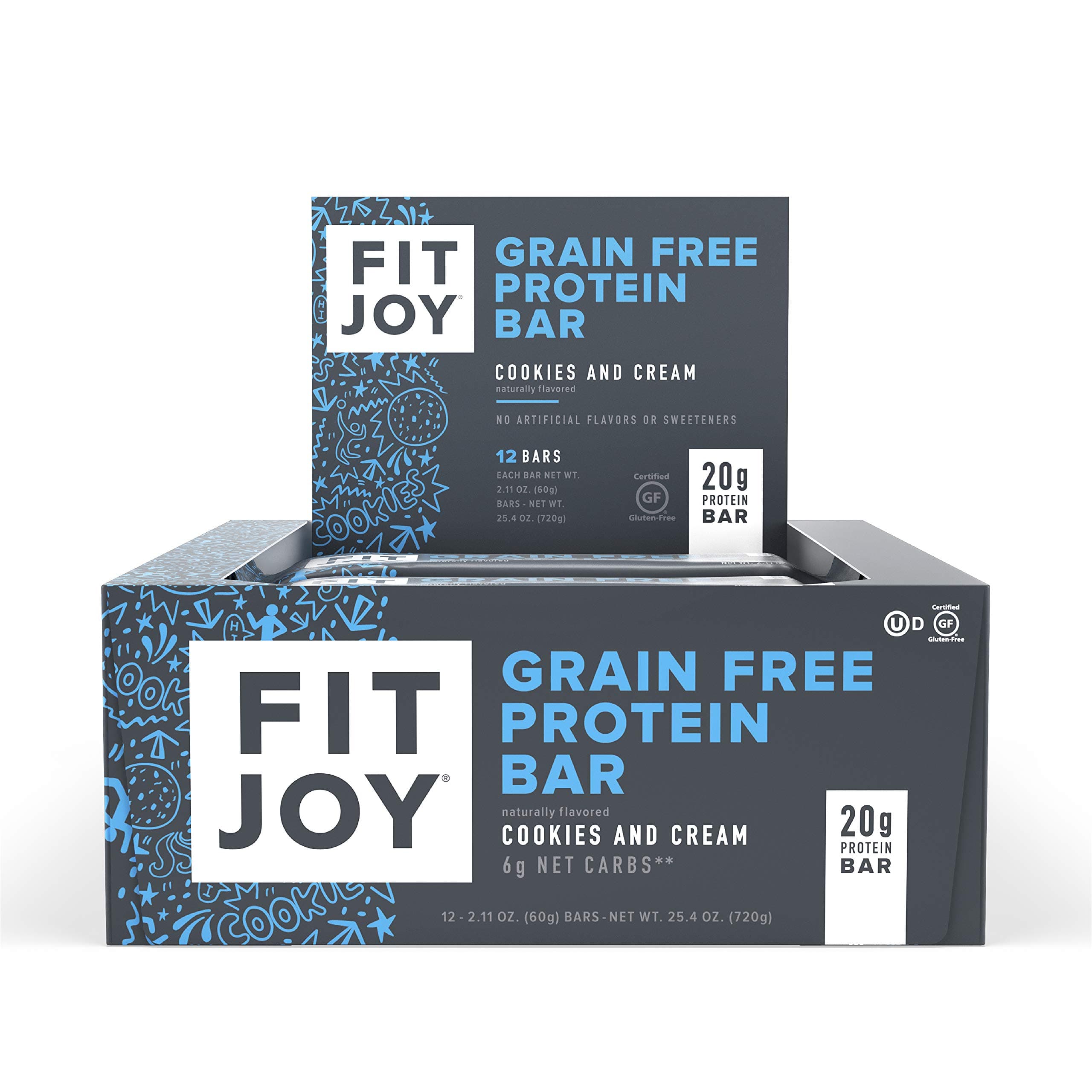 FitJoy Protein Bars, Cookies and Cream