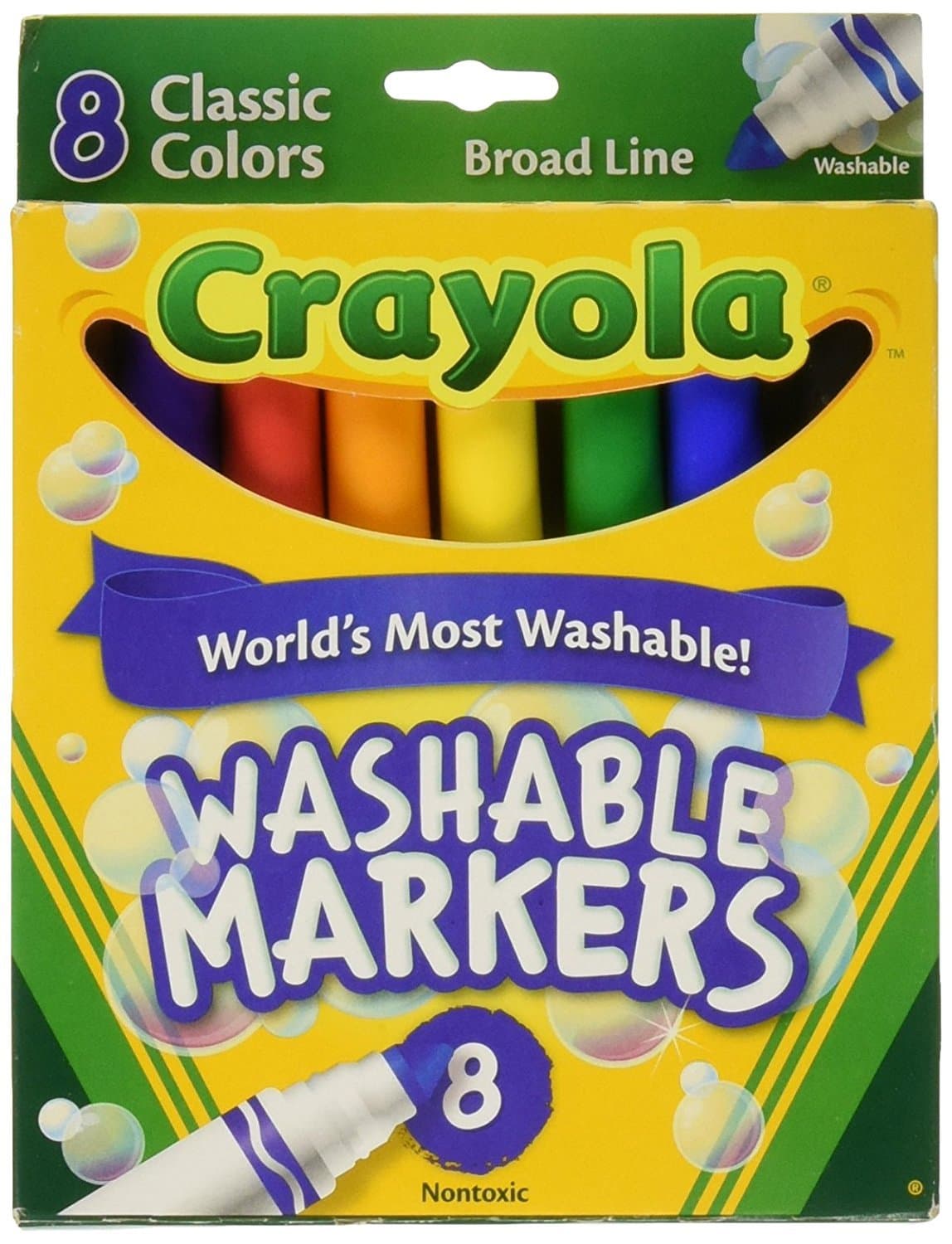 8 ct. Crayola Broad Line Washable Markers