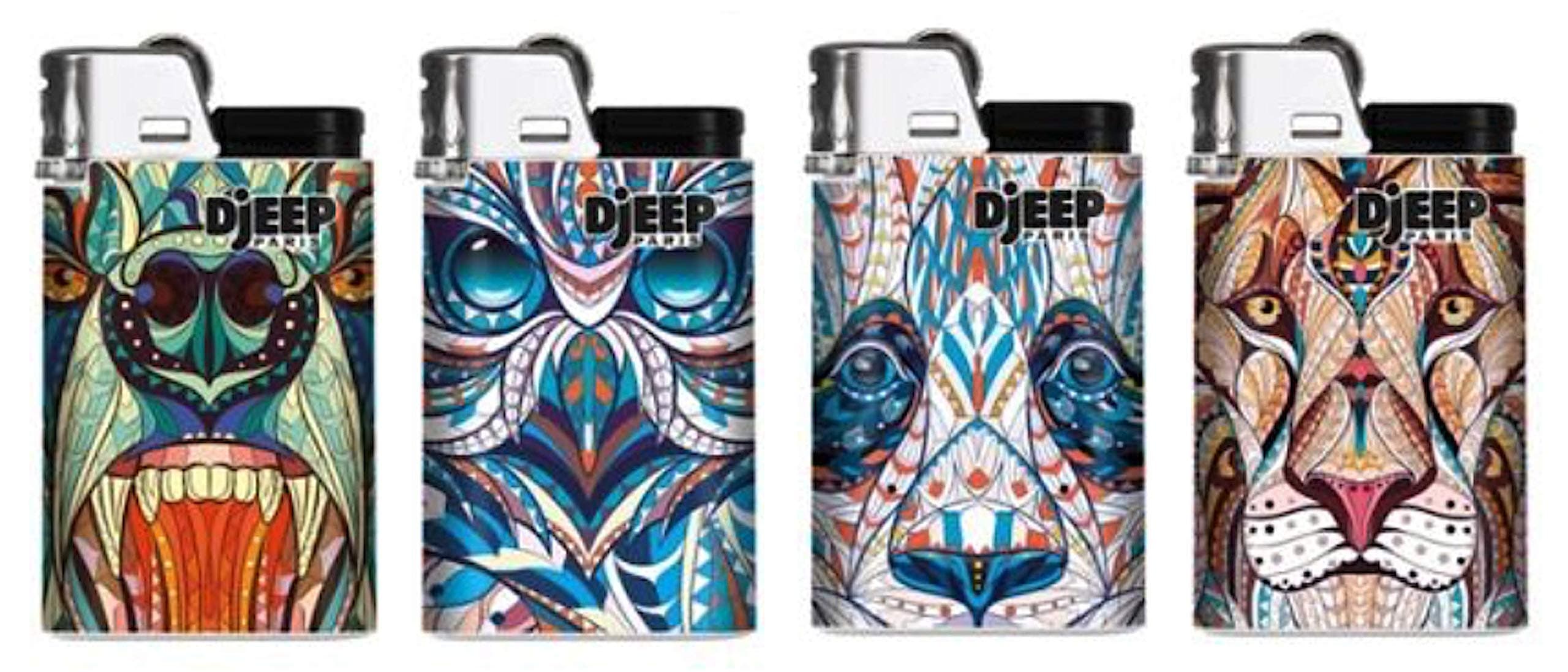 DJEEP Lighter Exotic Animal Series 4 Pack