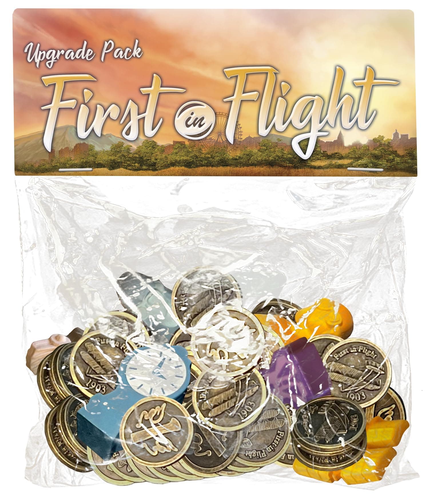 First in Flight: A Historical Aviation Board Game - Strategy Board Game for Teens, Adults and Families (Upgrade Pack)