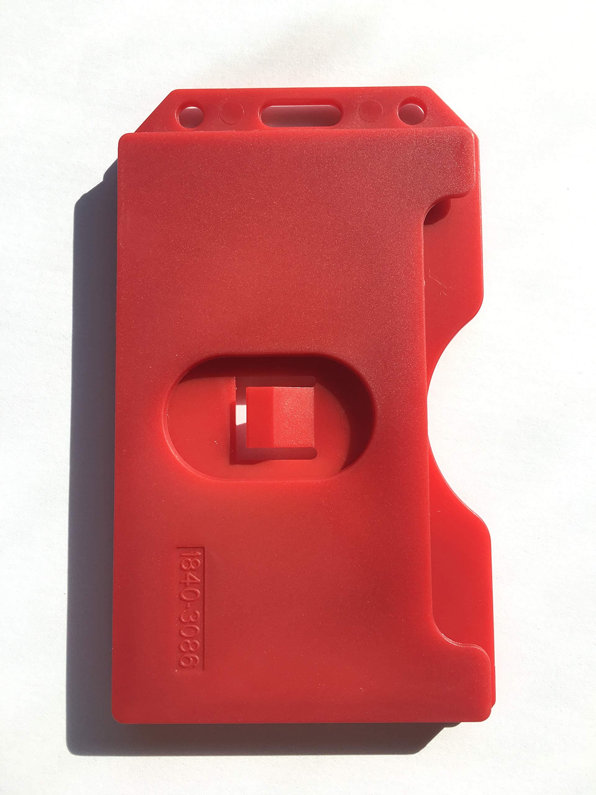 Red 2-Sided Rigid Vertical Multi-Card Badge Holders 1840-3086