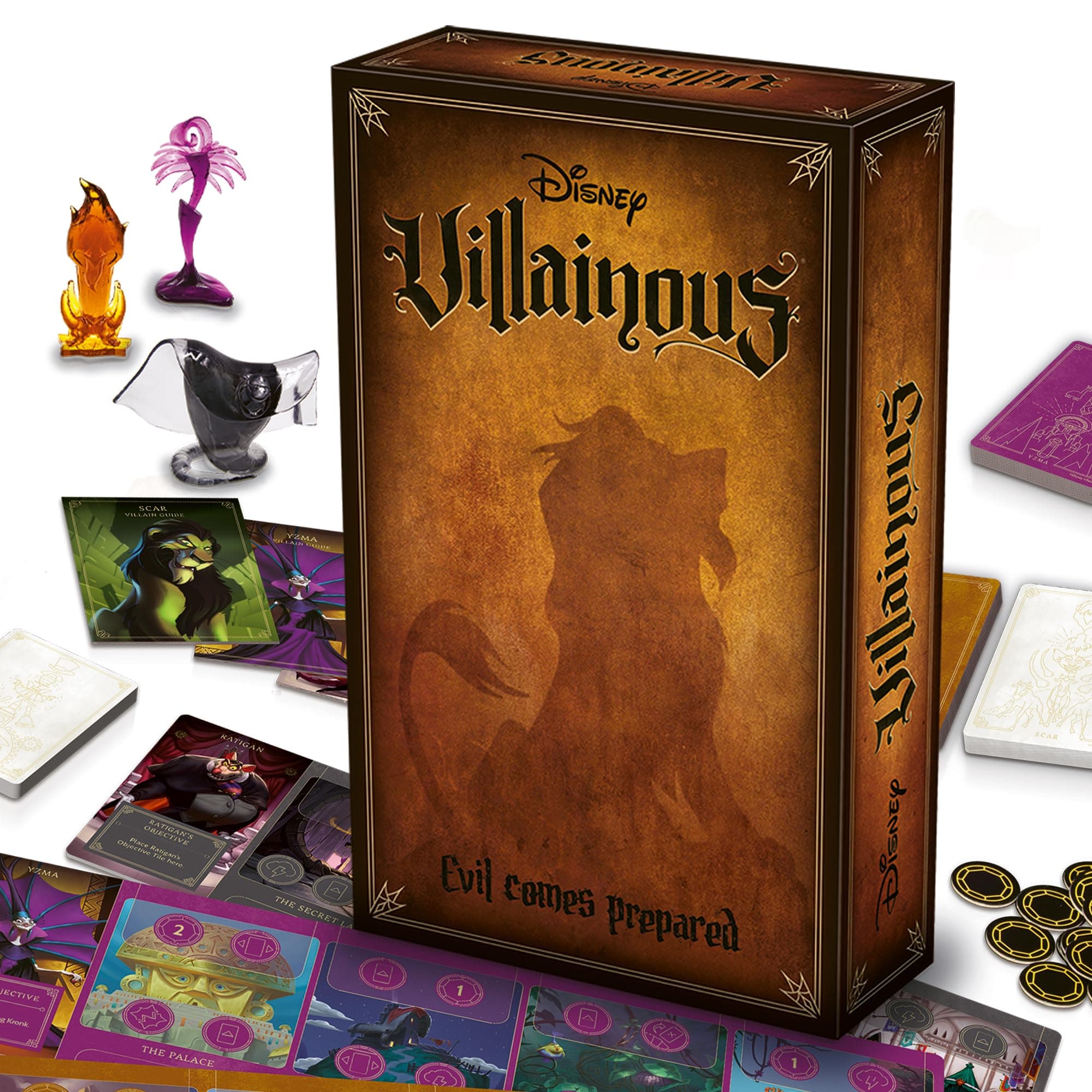 Ravensburger Disney Villainous - Evil Comes Prepared - Strategy Board Game - Play as Stand-Alone, or with Other Villainous Games - with Scar, Ratigan, and Yzma - 2019 Toy of The Year Award - Ages 10+