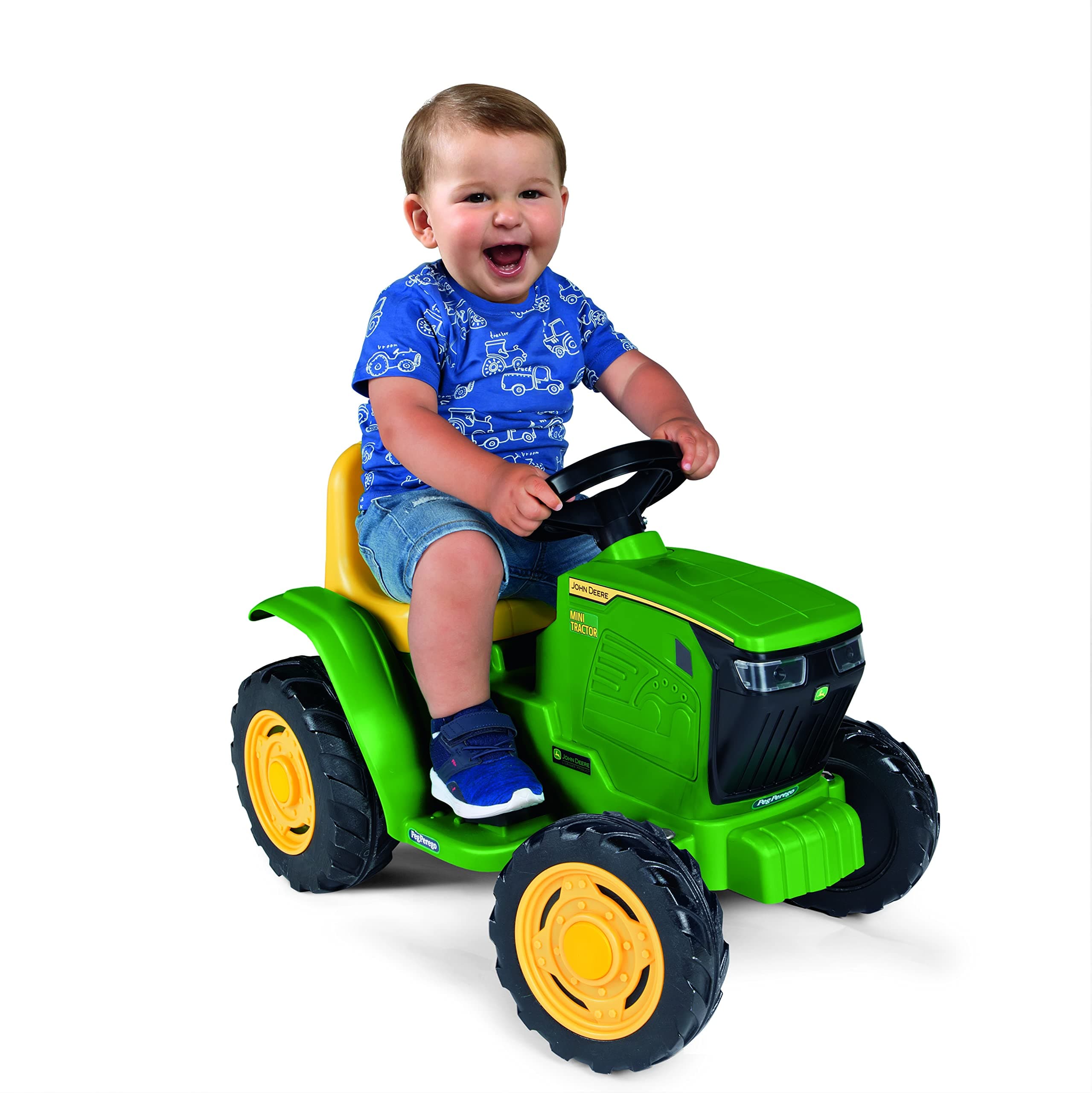 John Deere Mini Tractor 6V Ride on Tractor with Working Lights and Sounds, for Kids 1.5-3 Years
