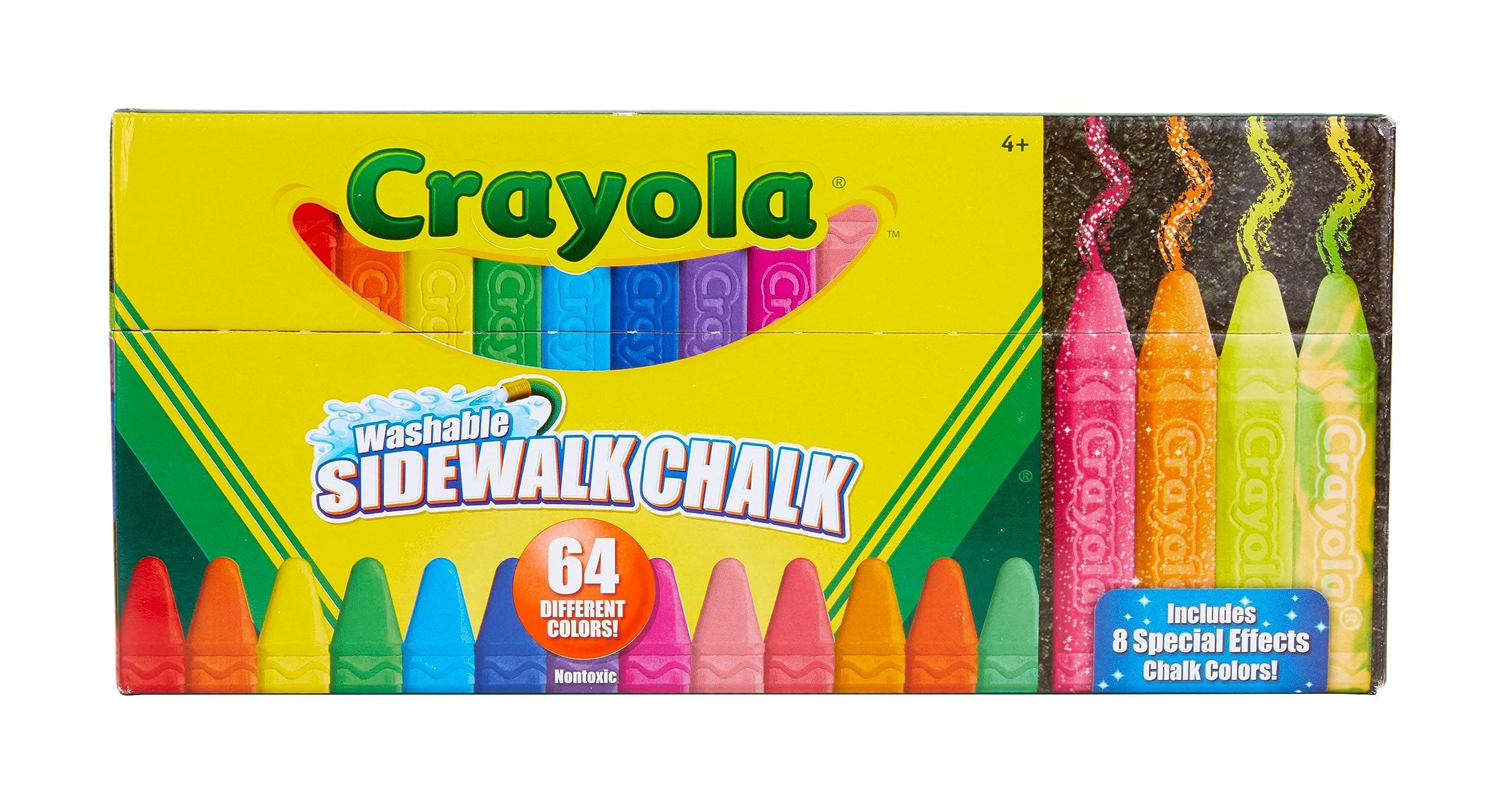 Crayola 51-2064 Washable Sidewalk Chalk, Multi-Colour