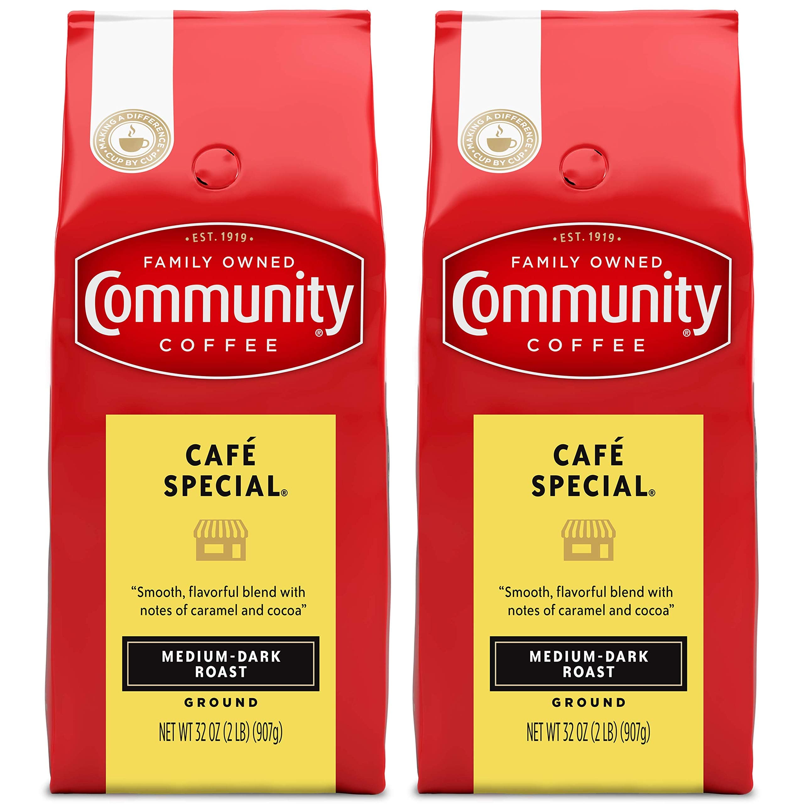 Cafe Special Ground Coffee, Medium Dark Roast, 64 Ounces (32 Ounce Bag-Pack of 2)