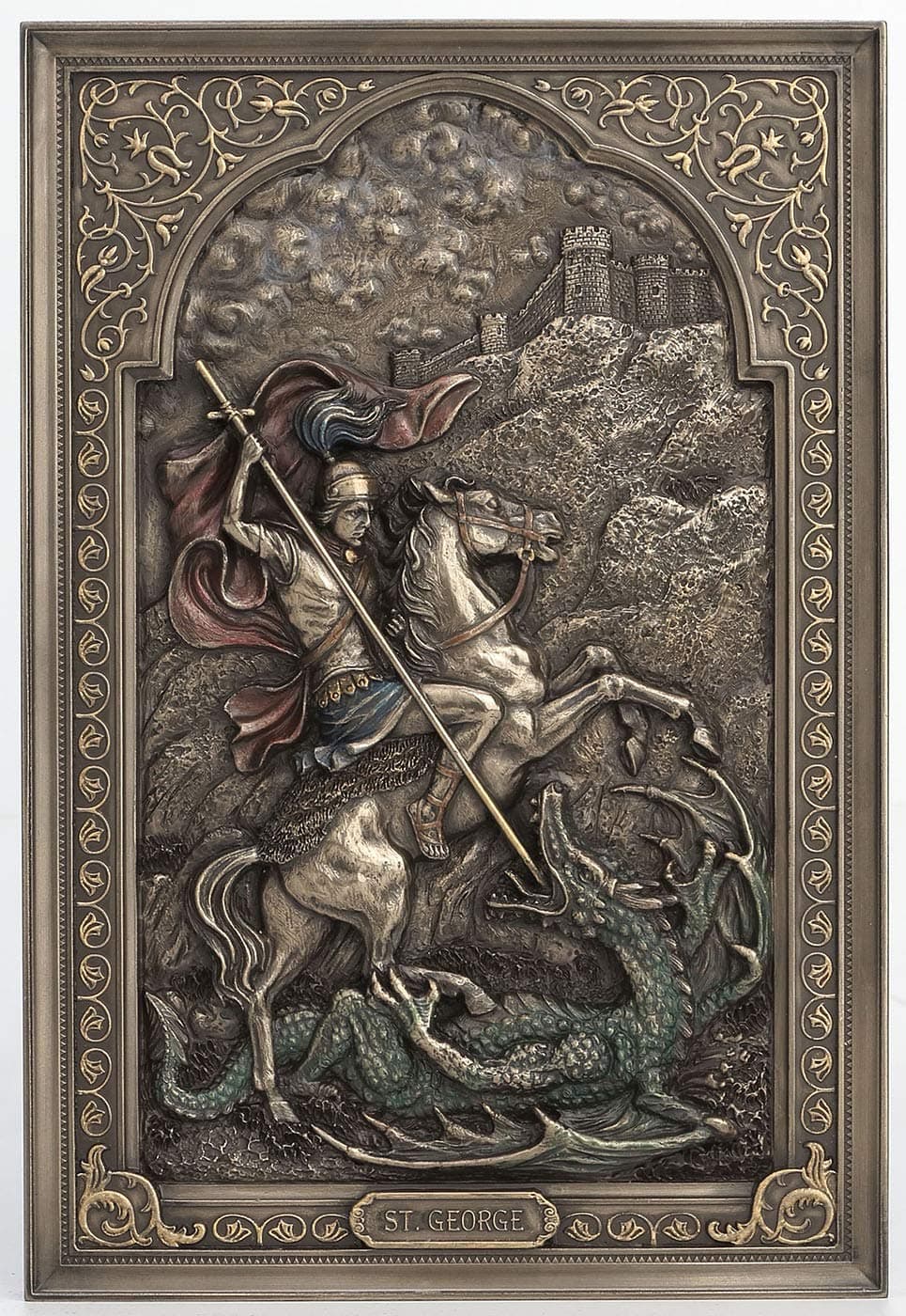Saint George Dragon Slayer Wall Plaque