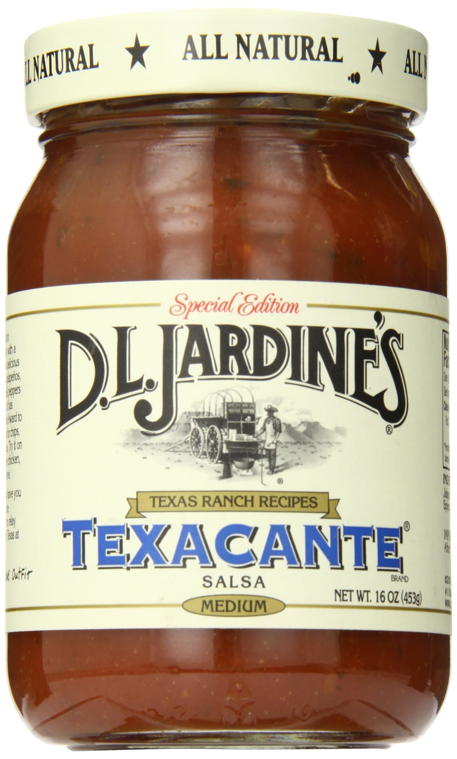 D.L. Jardine's Texacante Salsa, Medium, 16 Ounce (Pack of 6)